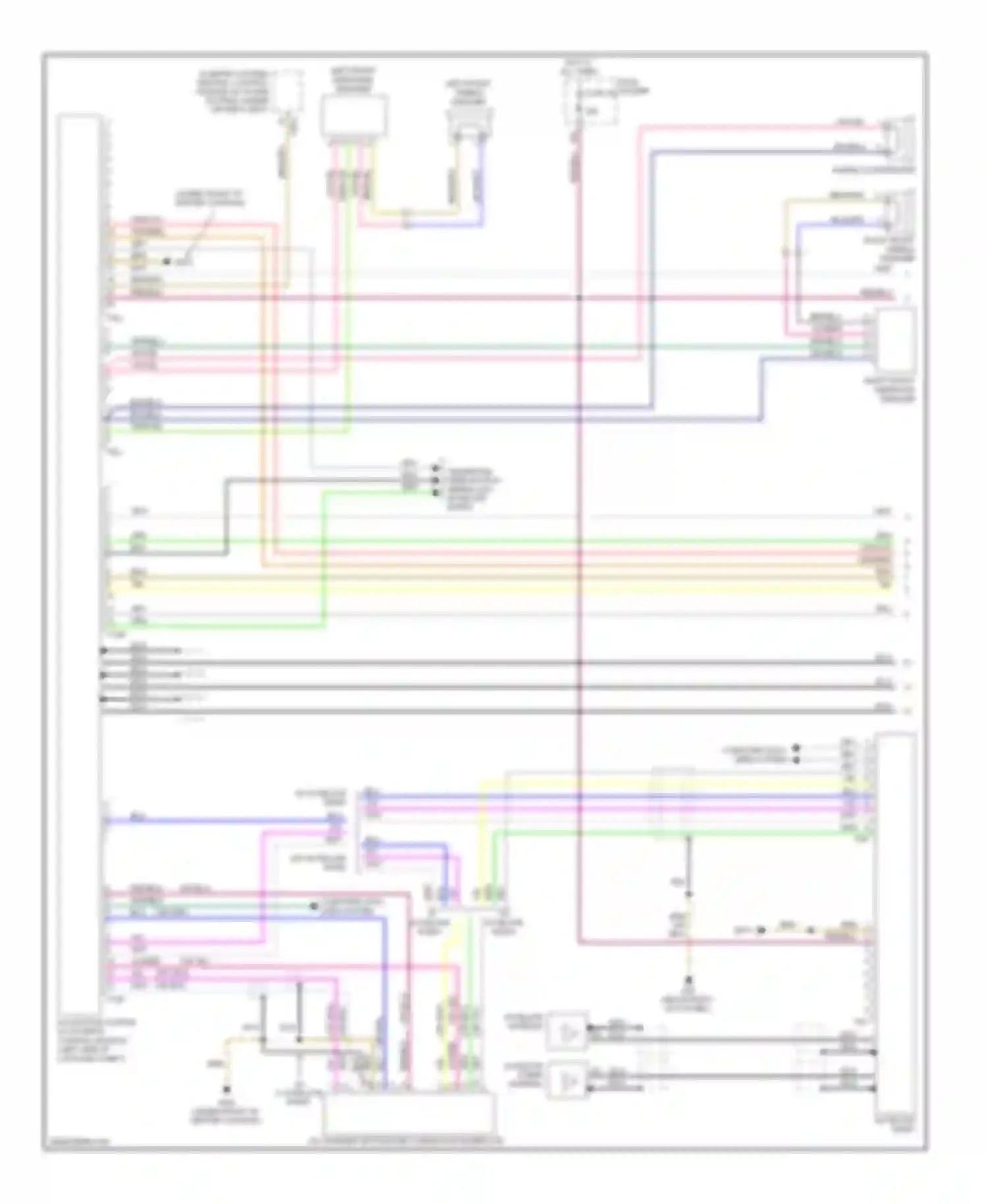 A4 Audi B7 (2004-2009): Navigation circuit, convertible with amplifier (1 of 2)