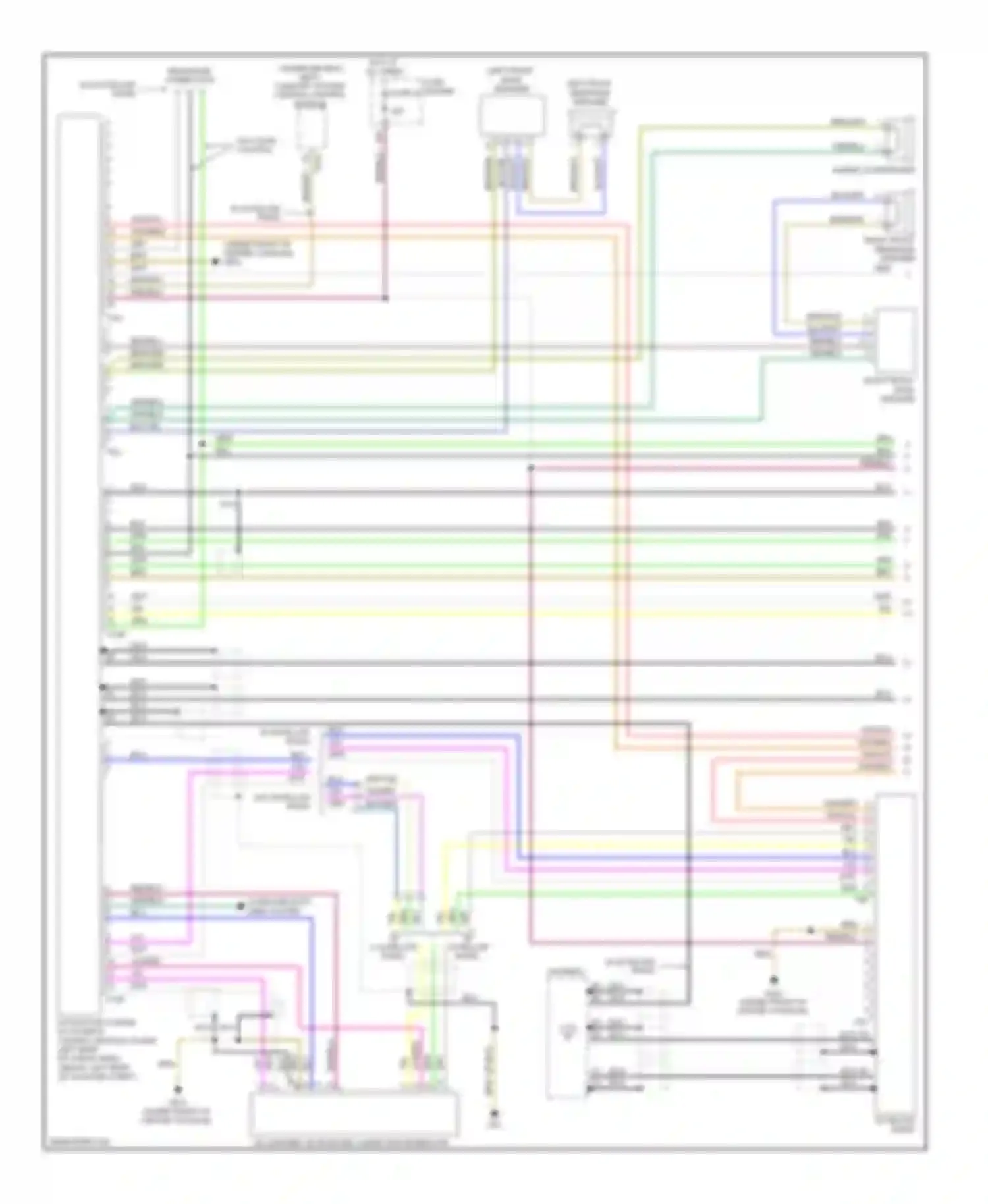 A4 Audi B7 (2004-2009): Navigation circuit, except convertible with amplifier (1 of 2)
