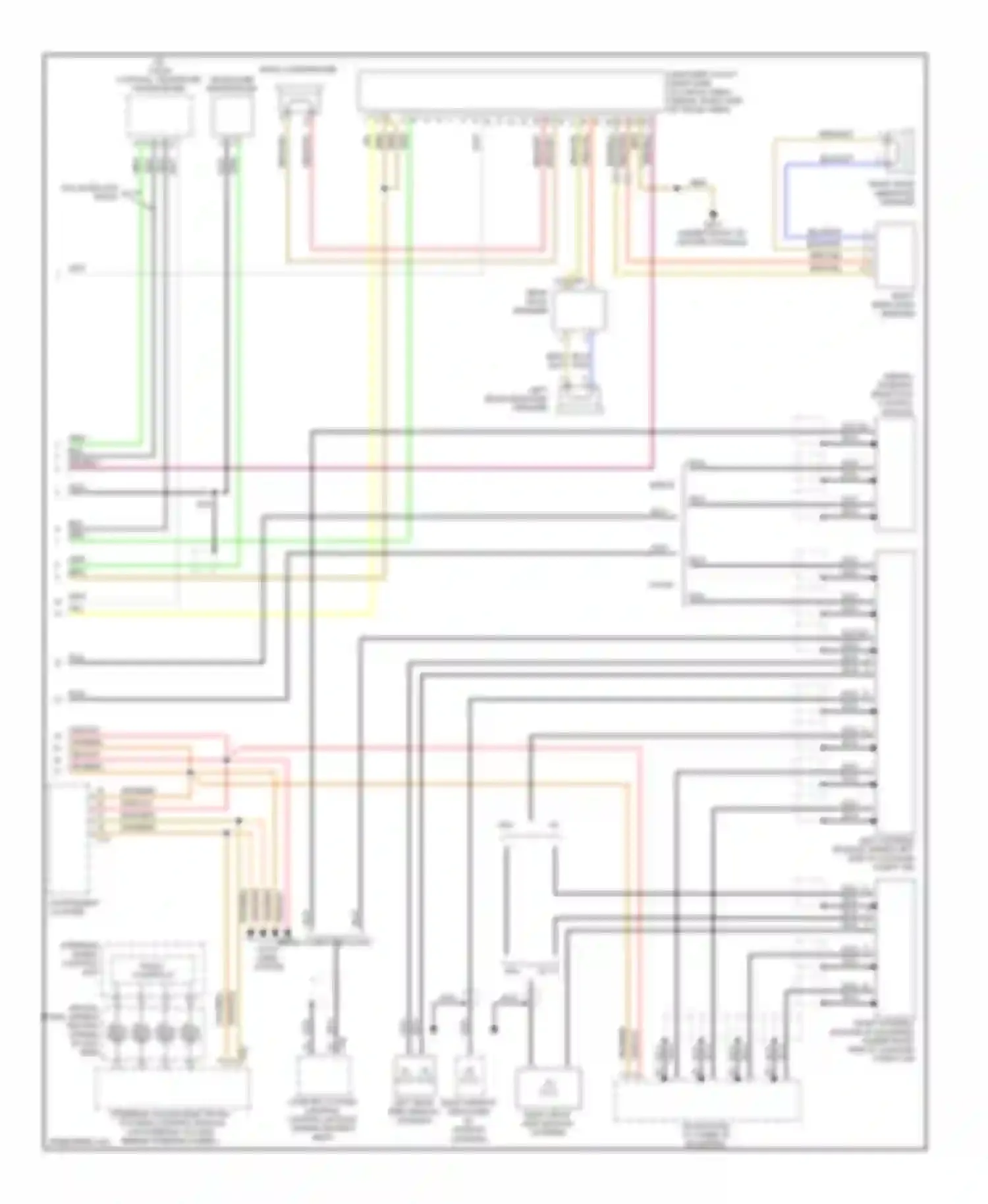 A4 Audi B7 (2004-2009): Navigation circuit, except convertible with amplifier (2 of 2)