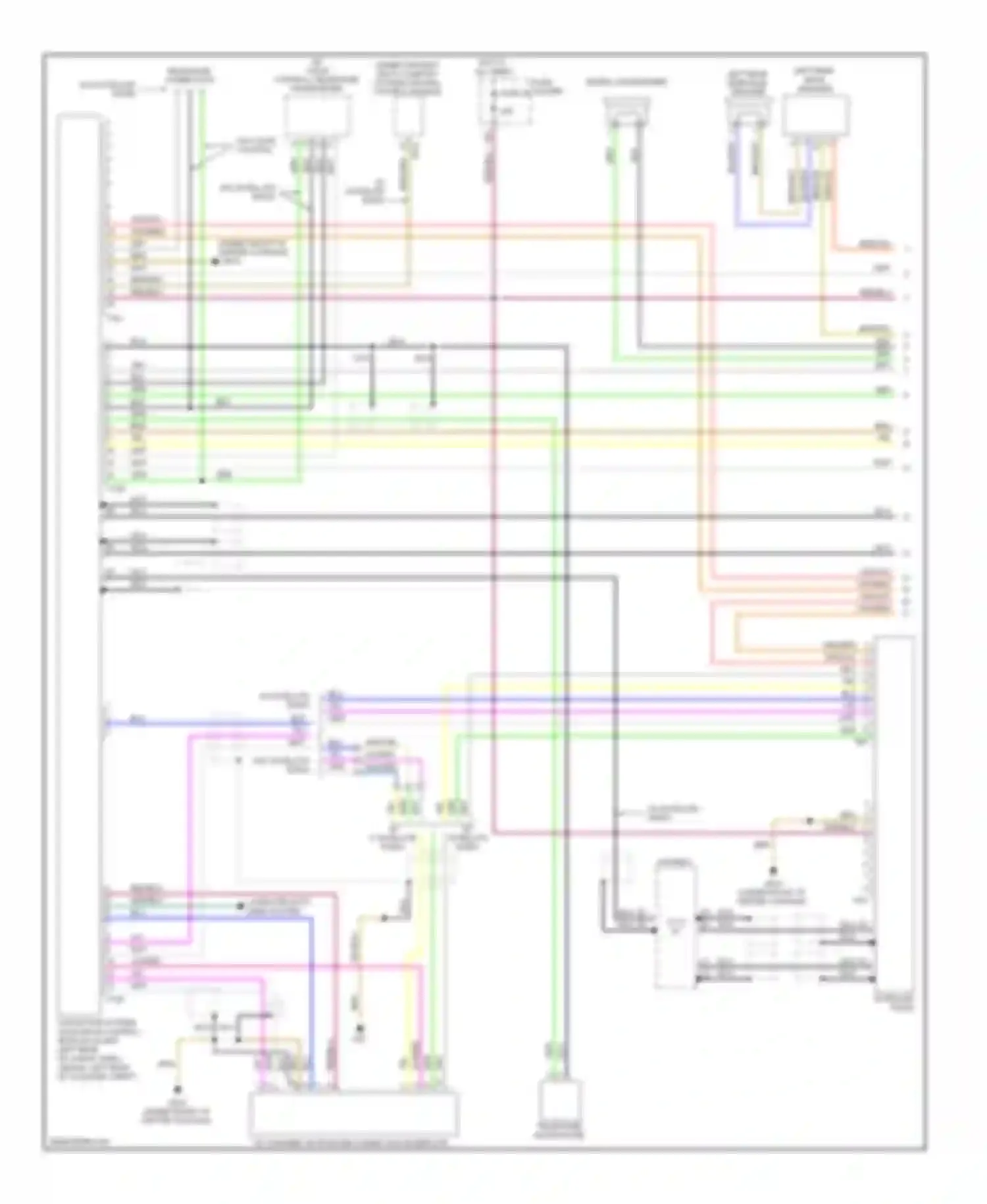 A4 Audi B7 (2004-2009): Navigation circuit, except convertible with bose (1 of 2)