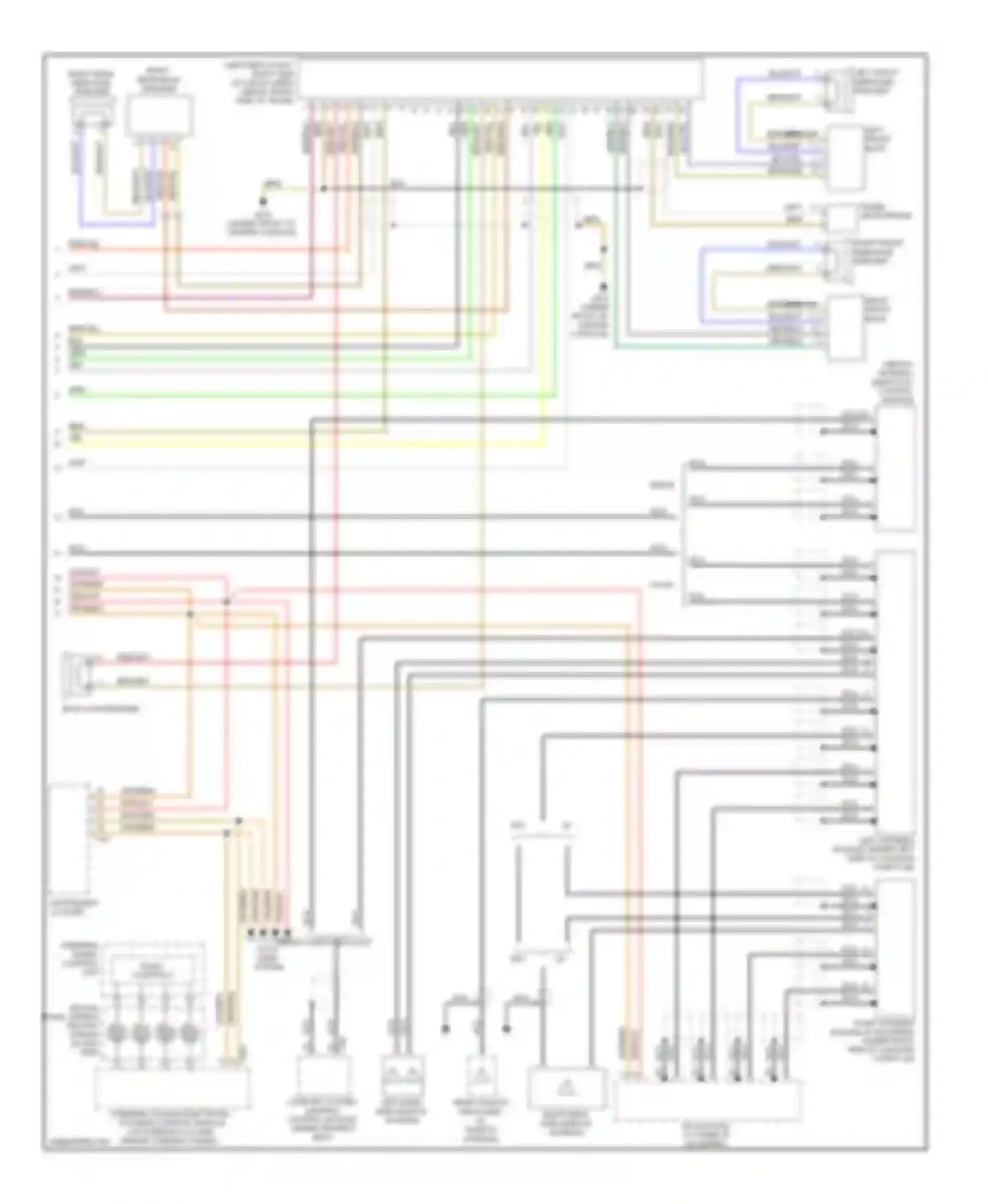 A4 Audi B7 (2004-2009): Navigation circuit, except convertible with bose (2 of 2)