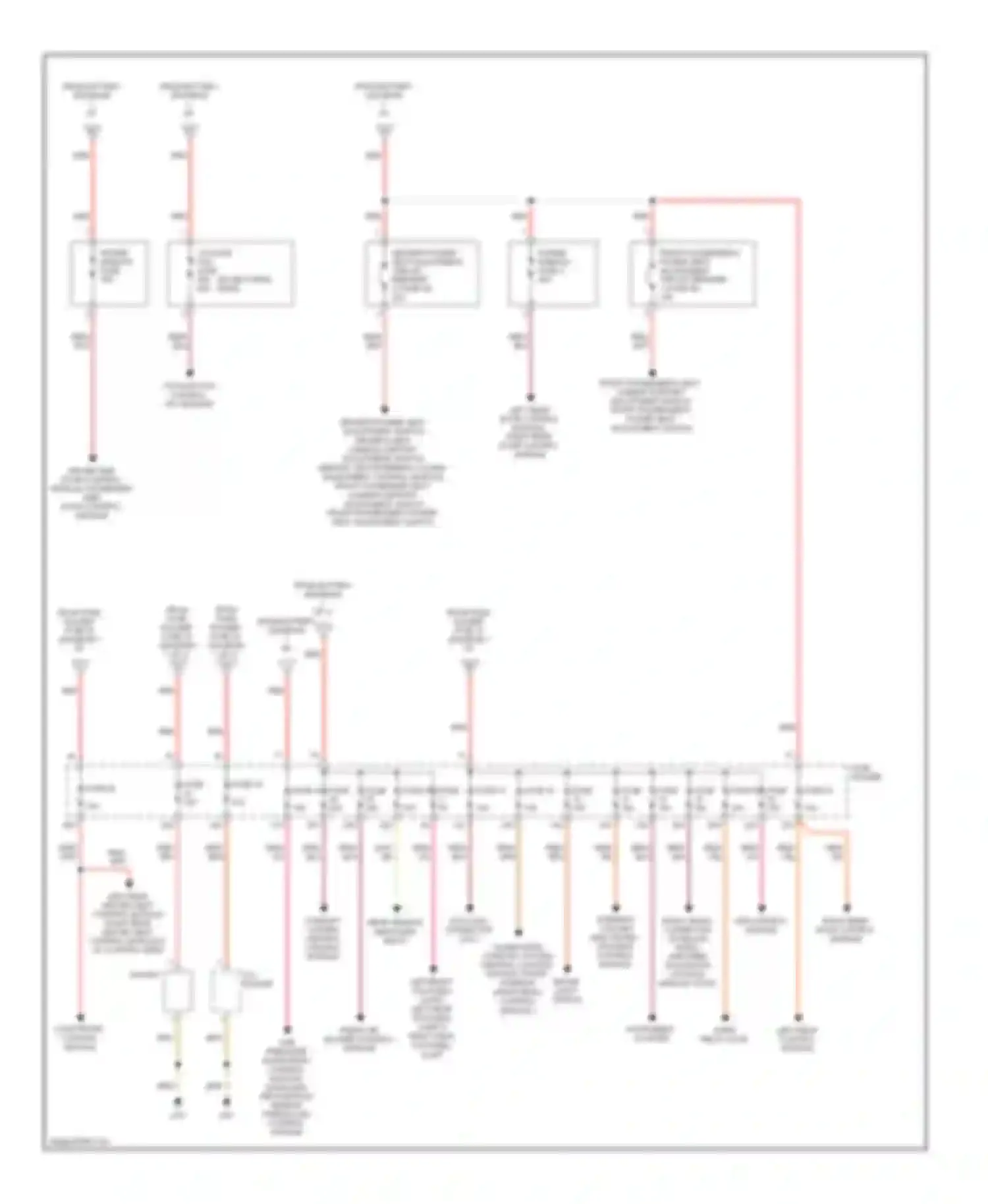 A4 Audi B7 (2004-2009): Power distribution circuit, except convertible (2 of 2)