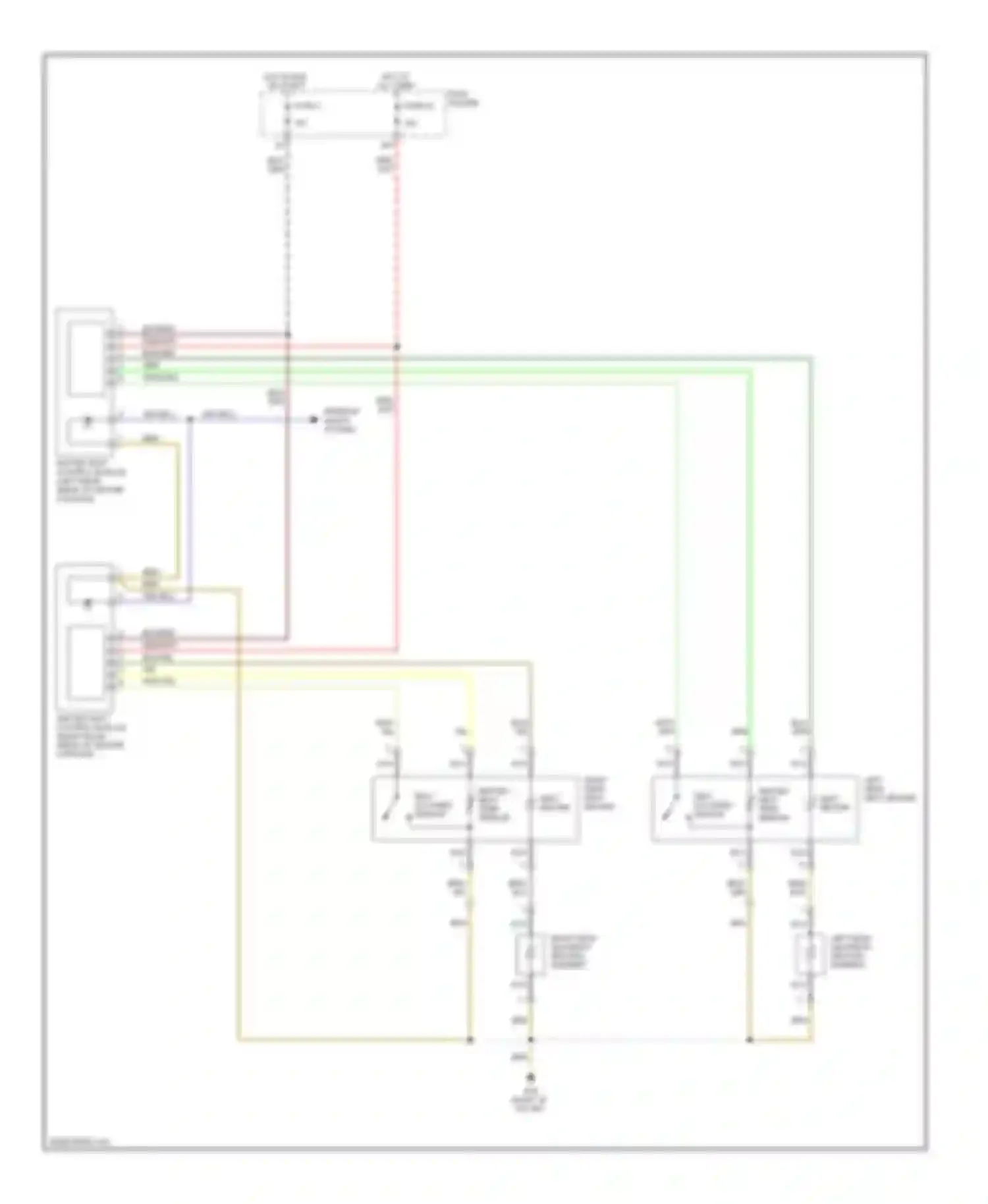 A4 Audi B7 (2004-2009): Rear heated seats circuit