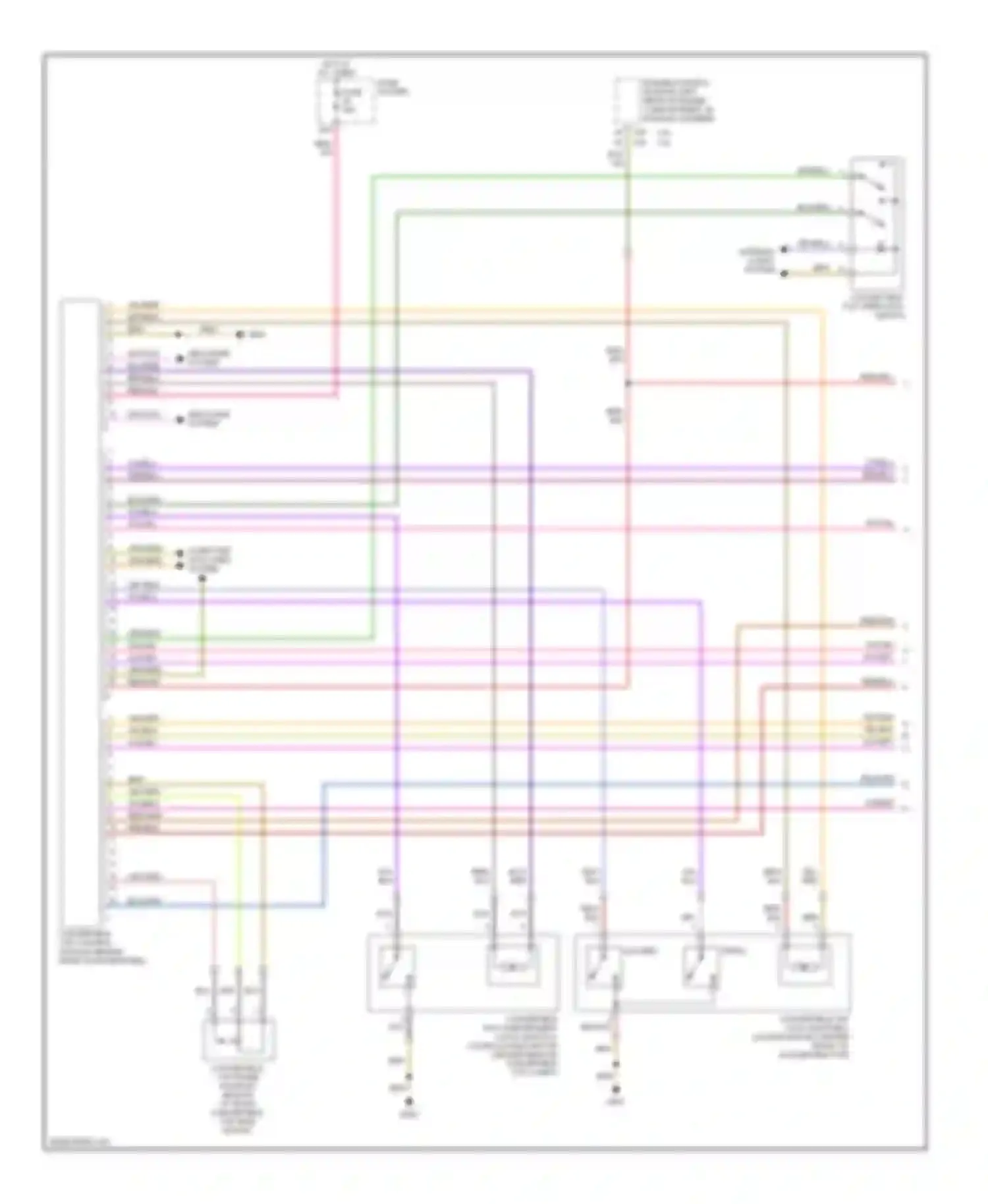 A4 Audi B7 (2004-2009): Convertible top circuit (1 of 2)