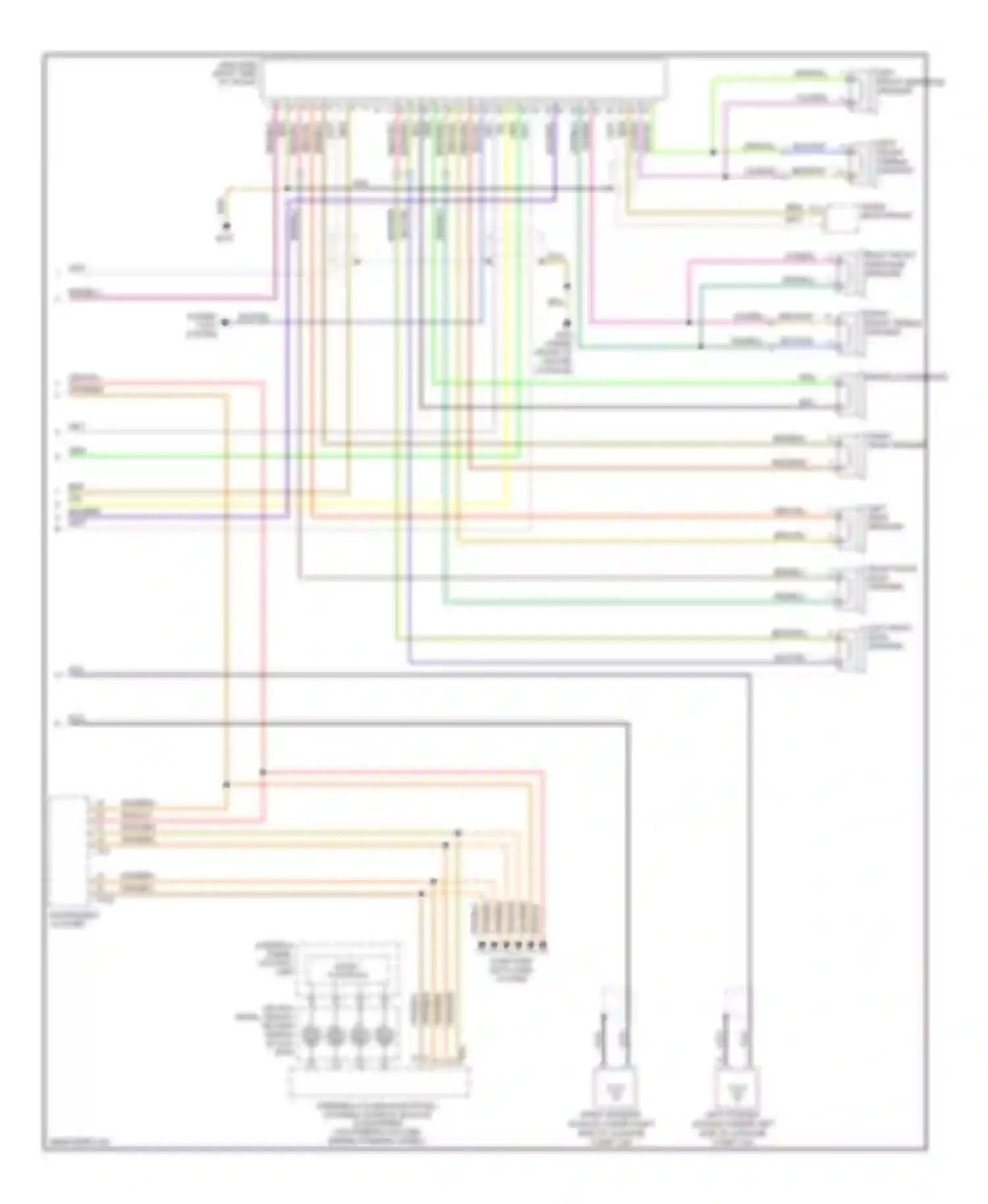 A4 Audi B7 (2004-2009): Radio circuit, convertible with bose (2 of 2)