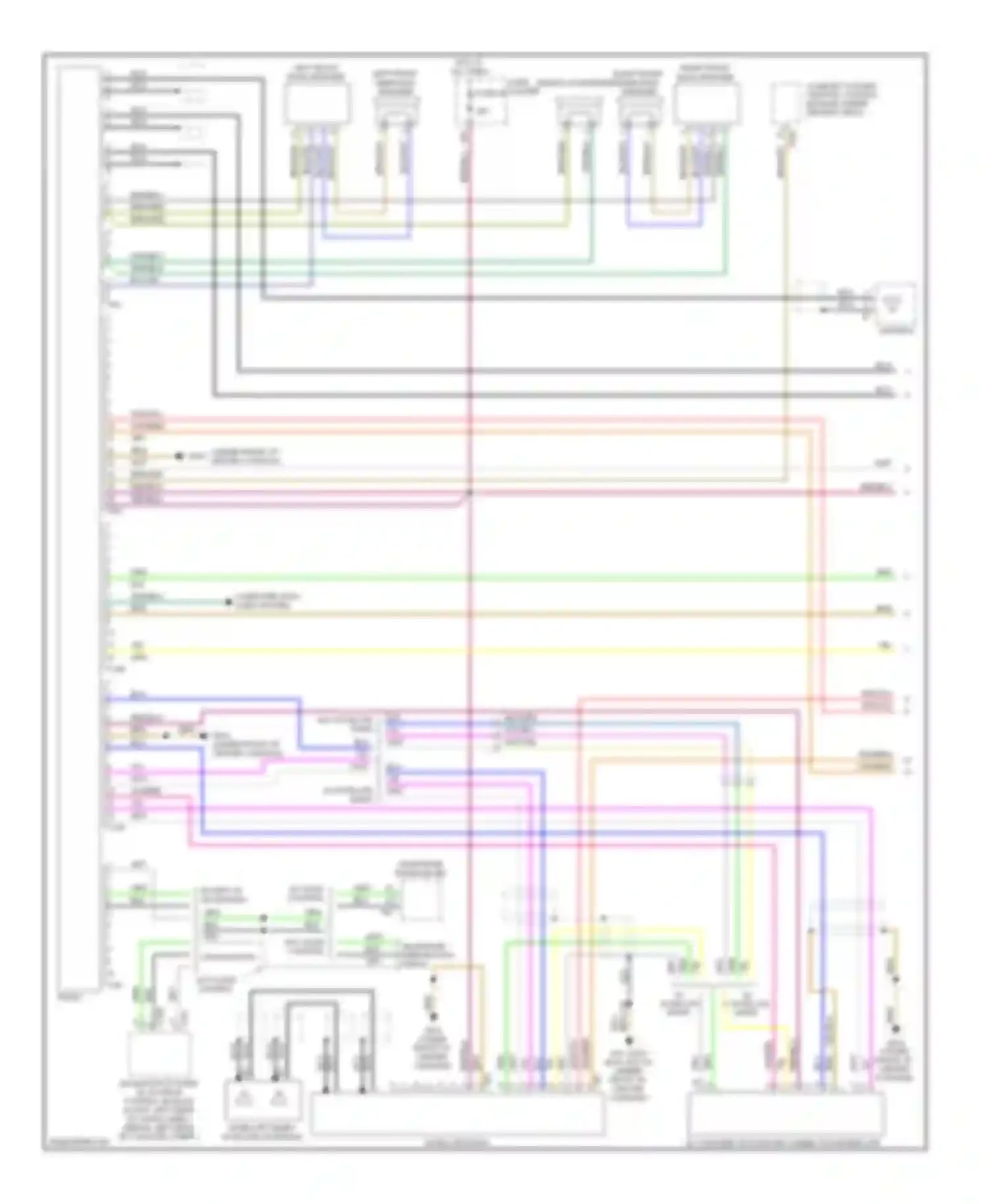 A4 Audi B7 (2004-2009): Radio circuit, except convertible with amplifier (1 of 2)