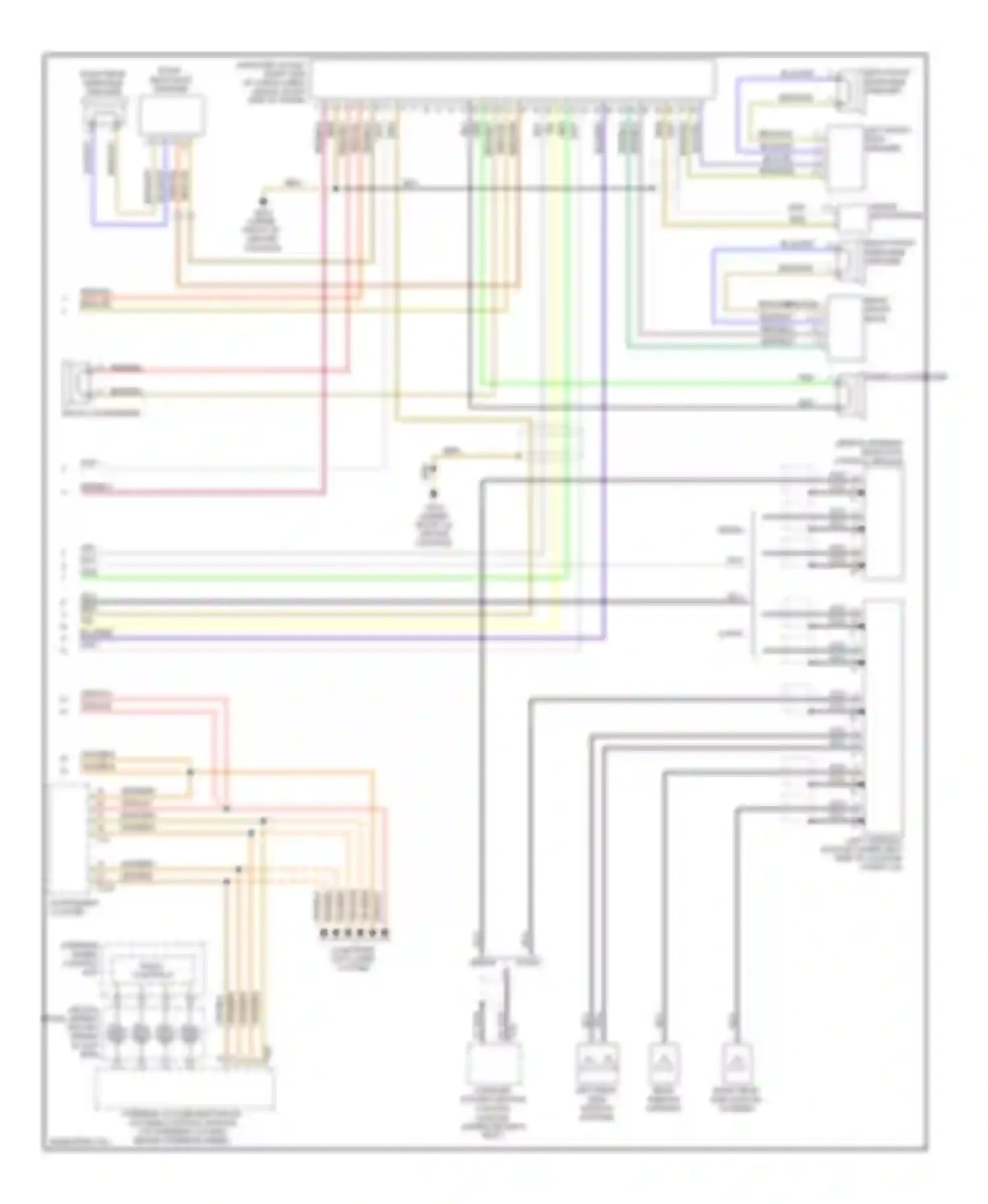 Wiring diagram inside microphone 1 2 for Audi A4 B7 (2004-2009)