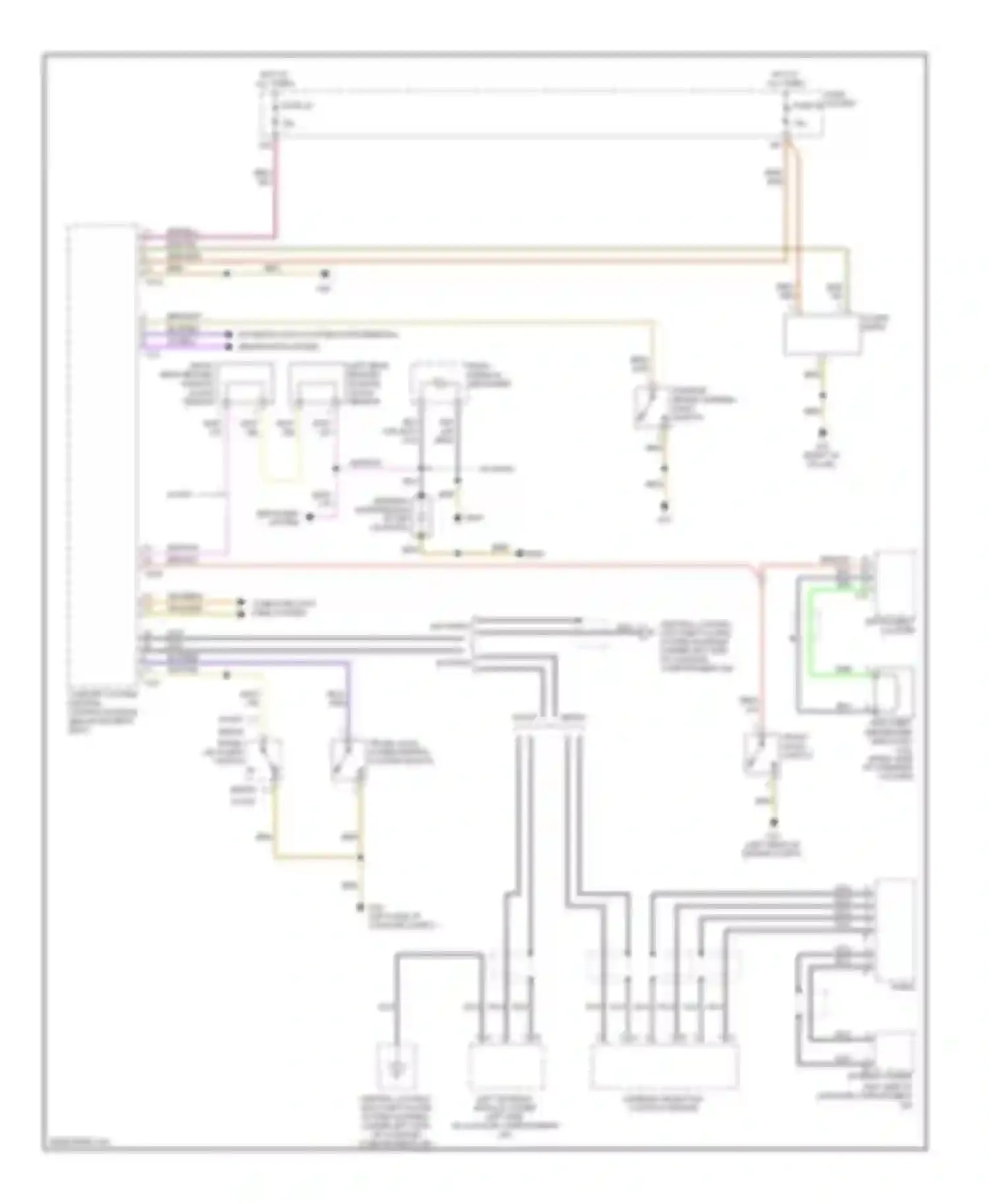 Wiring diagram defogger system for Audi A4 B7 (2004-2009) (1 of 5)