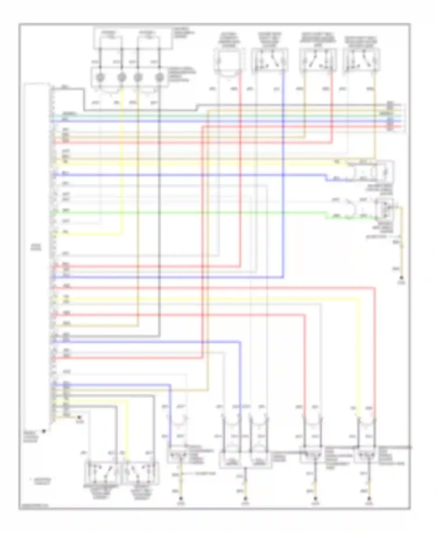 Wiring diagram airbag control module for Audi A4 B7 (2004-2009)