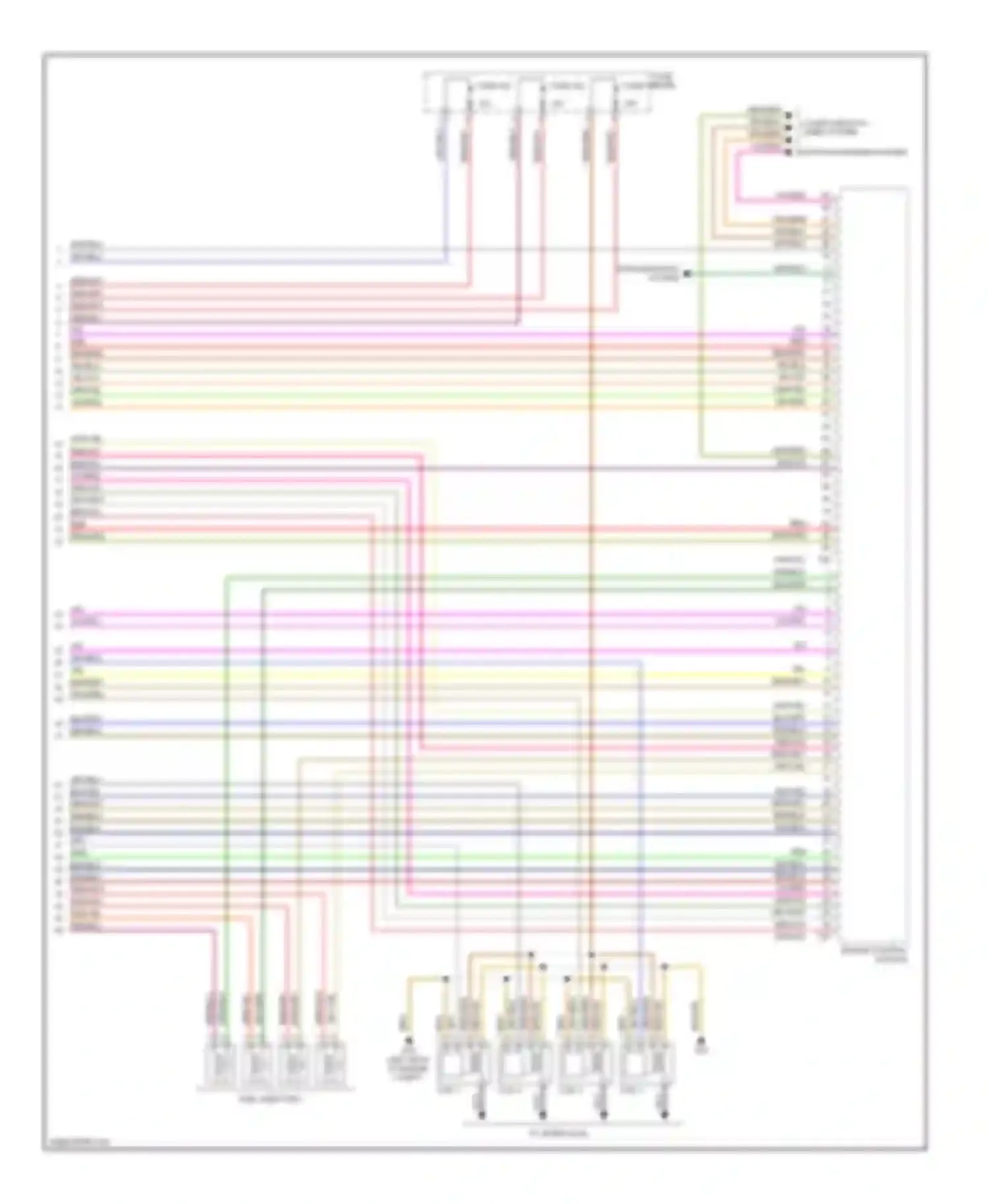 Wiring diagram to spark plug for Audi A4 B7 (2004-2009)