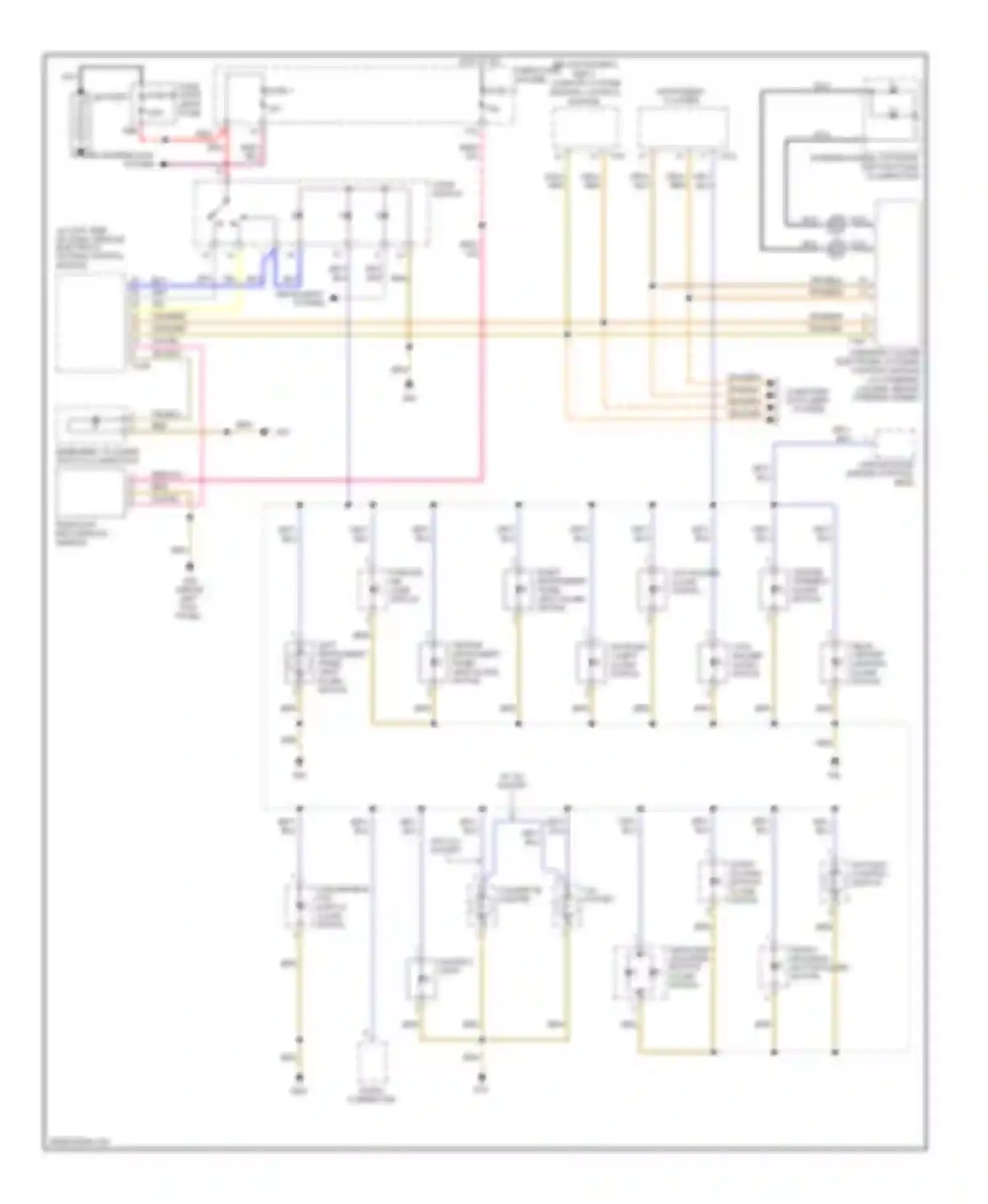 Wiring diagram headlights system for Audi A4 B7 (2004-2009)