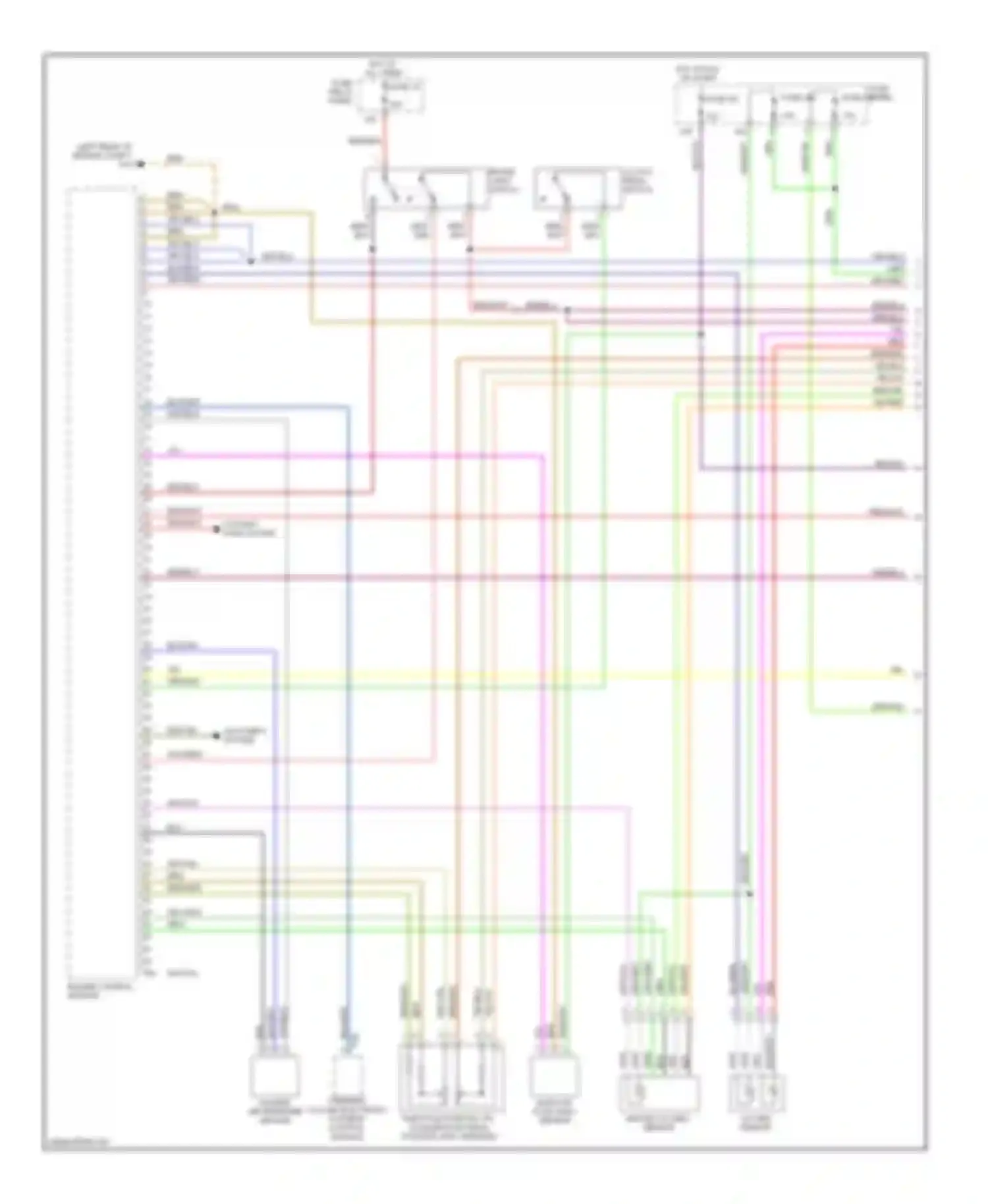 Wiring diagram fuse panel fuse 345 for Audi A4 B7 (2004-2009)