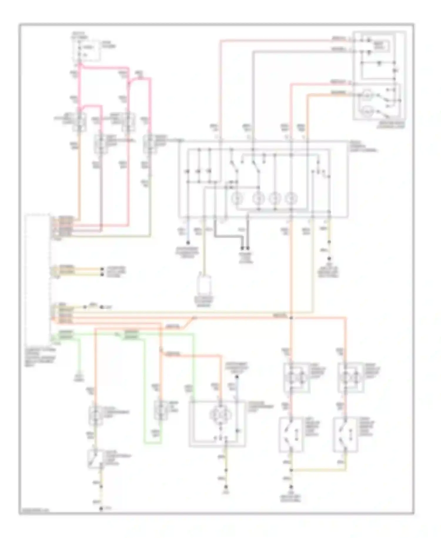 Wiring diagram instrument illumination circuit for Audi A4 B7 (2004-2009)