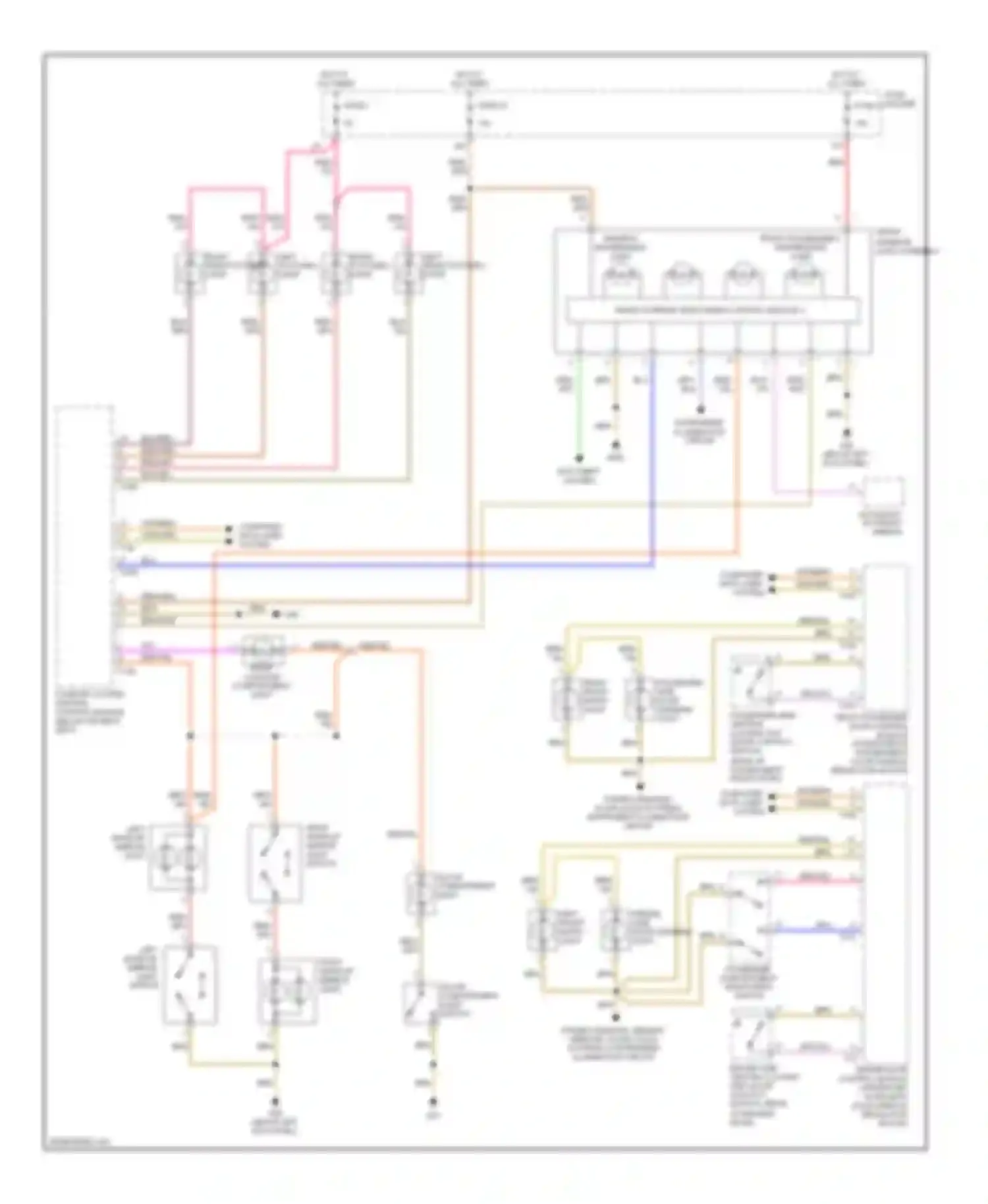 Wiring diagram instrument illumination circuit for Audi A4 B7 (2004-2009)