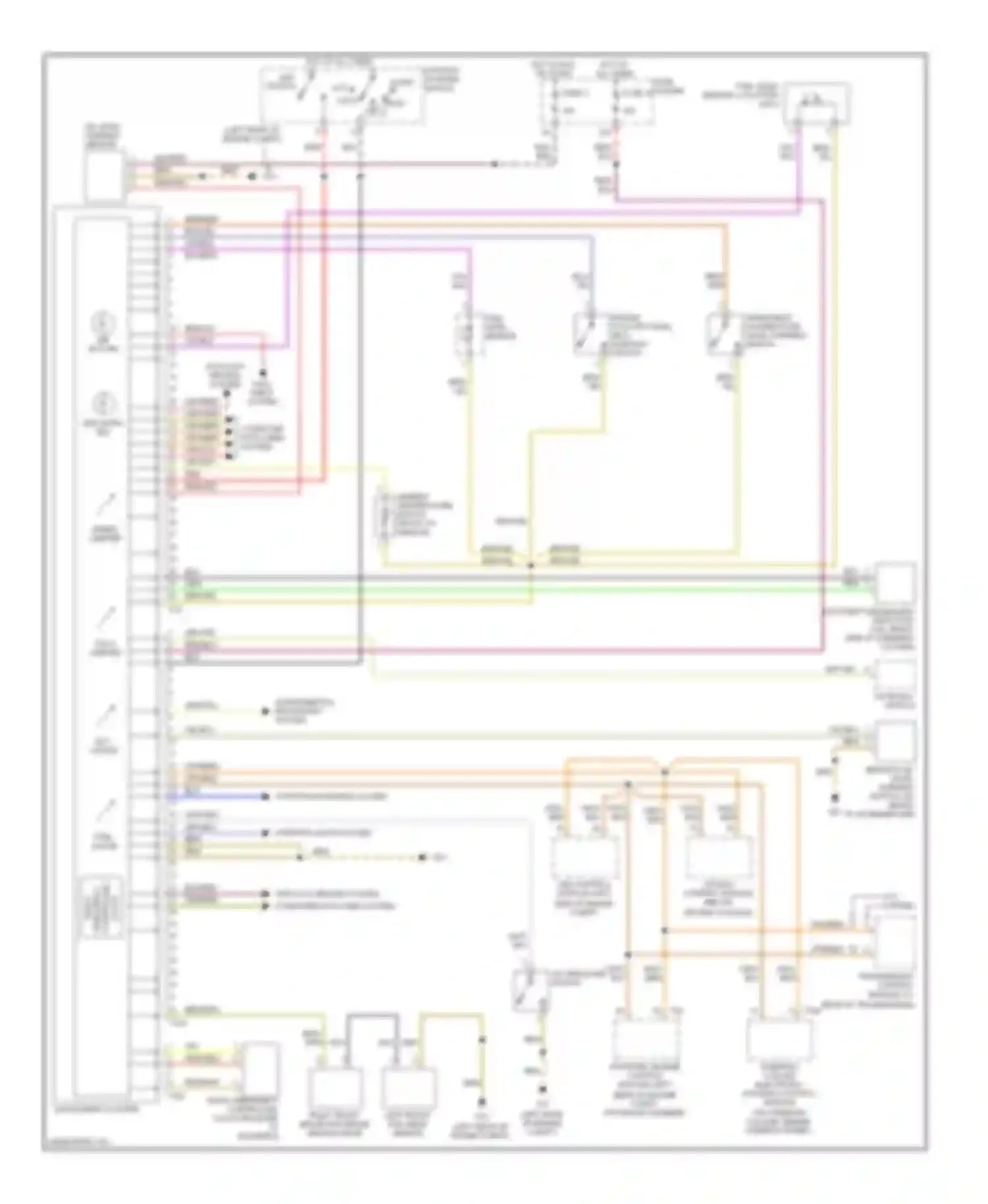 Wiring diagram tach- ometer for Audi A4 B7 (2004-2009)