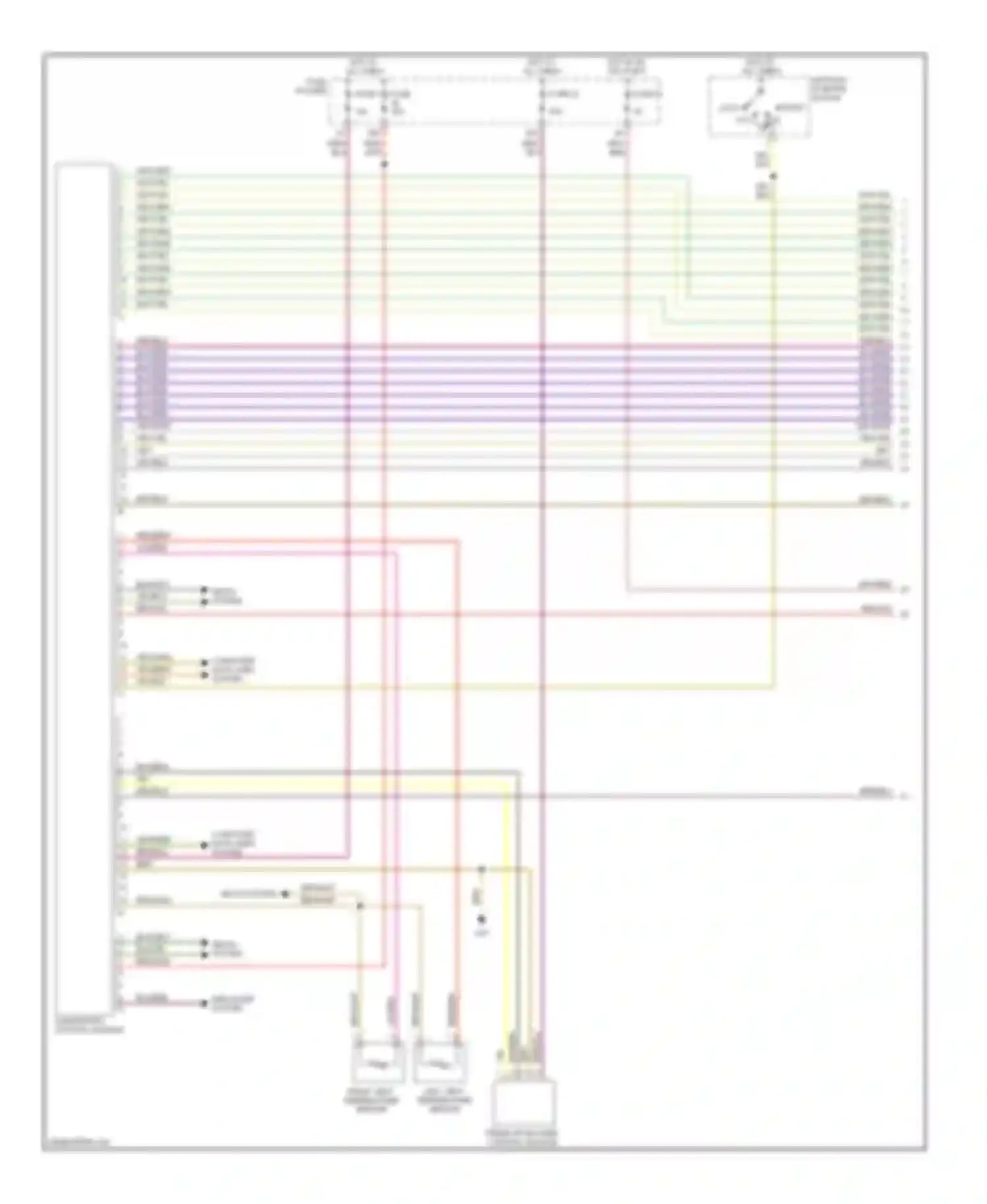 Wiring diagram climatronic control module for Audi A4 B7 (2004-2009)