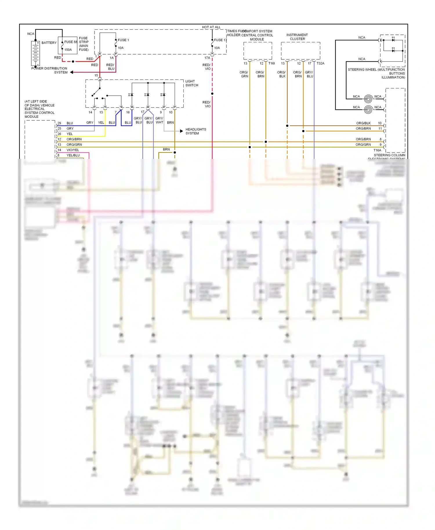 Audi A4 B7 (2004-2009) socket wiring diagram  (2 of 5)