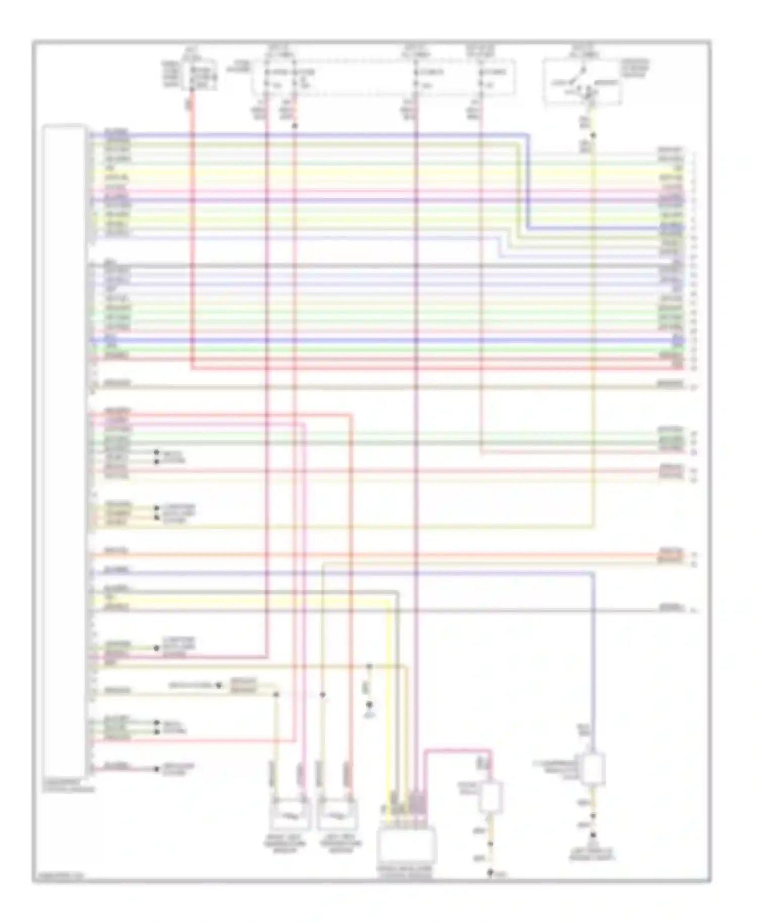 Wiring diagram solar cells for Audi A4 B7 (2004-2009) (1 of 1)