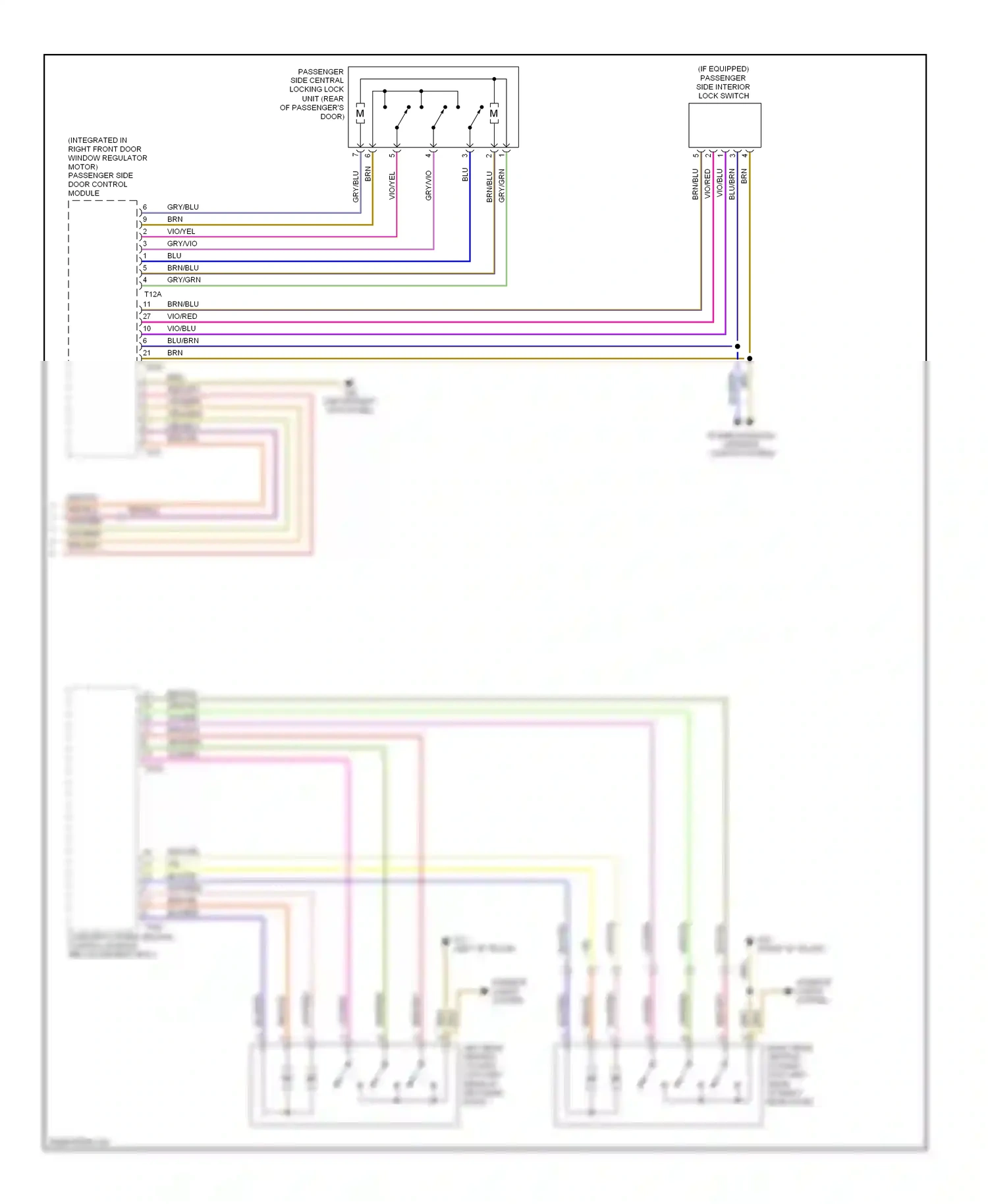 Audi A4 B7 (2004-2009) vio/grn wiring diagram  (12 of 13)