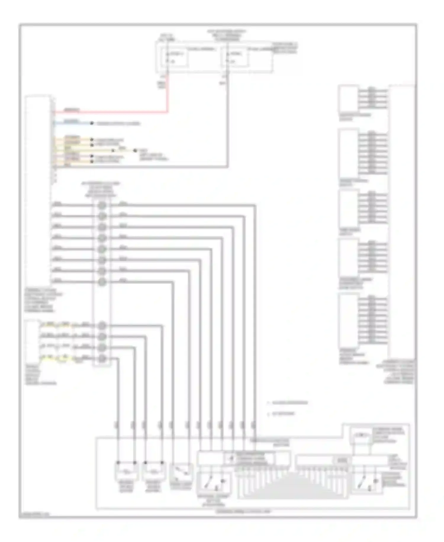 A4 Audi B8 facelift (2011-2015): Steering column electronic systems control module circuit