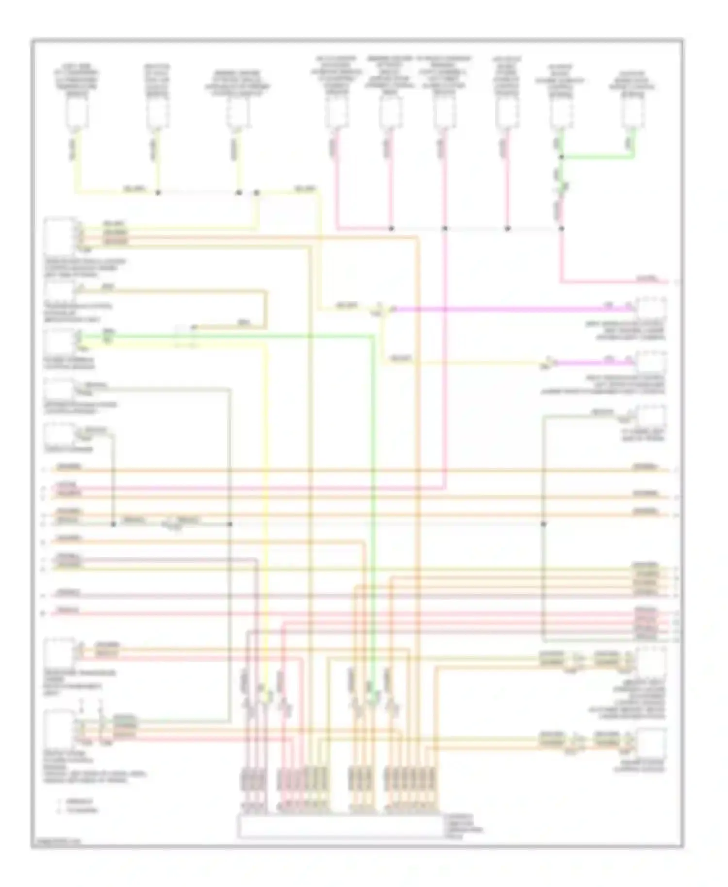 A4 Audi B8 facelift (2011-2015): Computer data lines circuit (2 of 3)