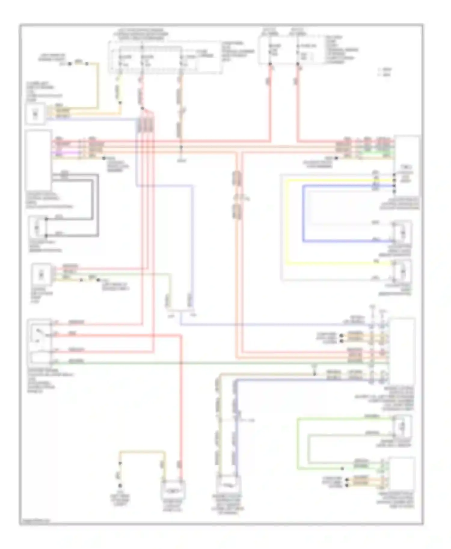 A4 Audi B8 facelift (2011-2015): Cooling fan circuit