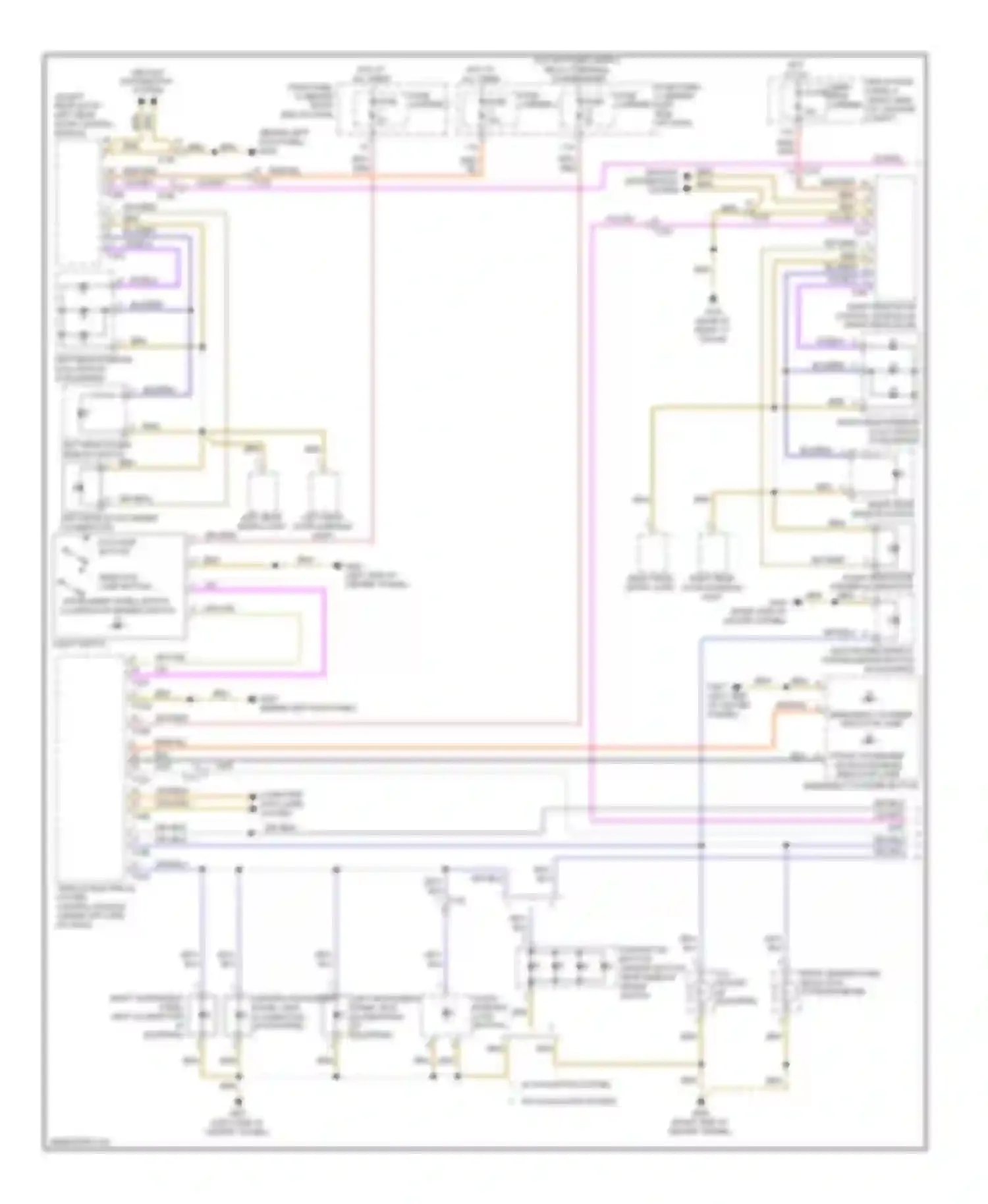 A4 Audi B8 facelift (2011-2015): Instrument illumination circuit (1 of 2)
