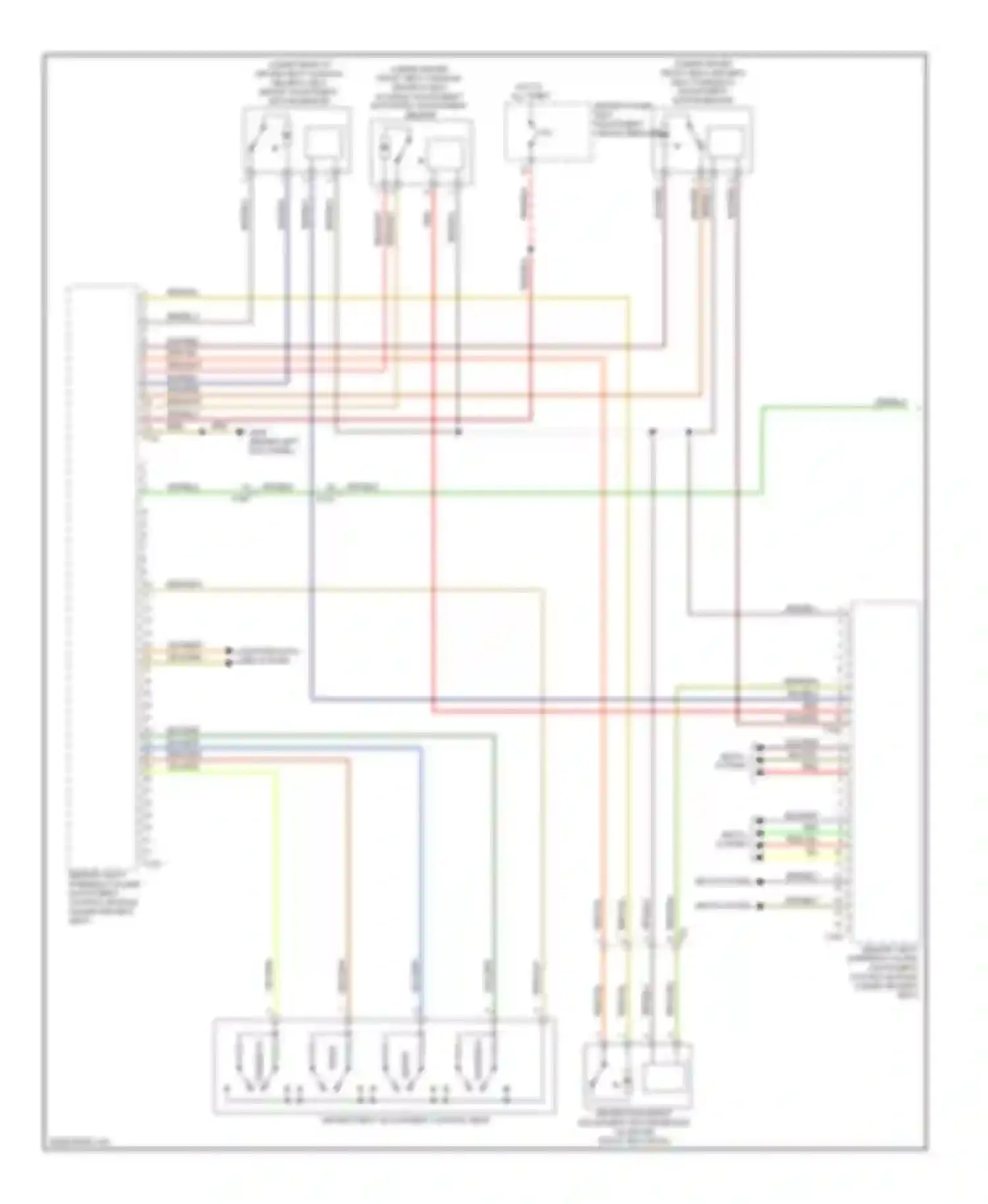 A4 Audi B8 facelift (2011-2015): Memory systems circuit (1 of 3)