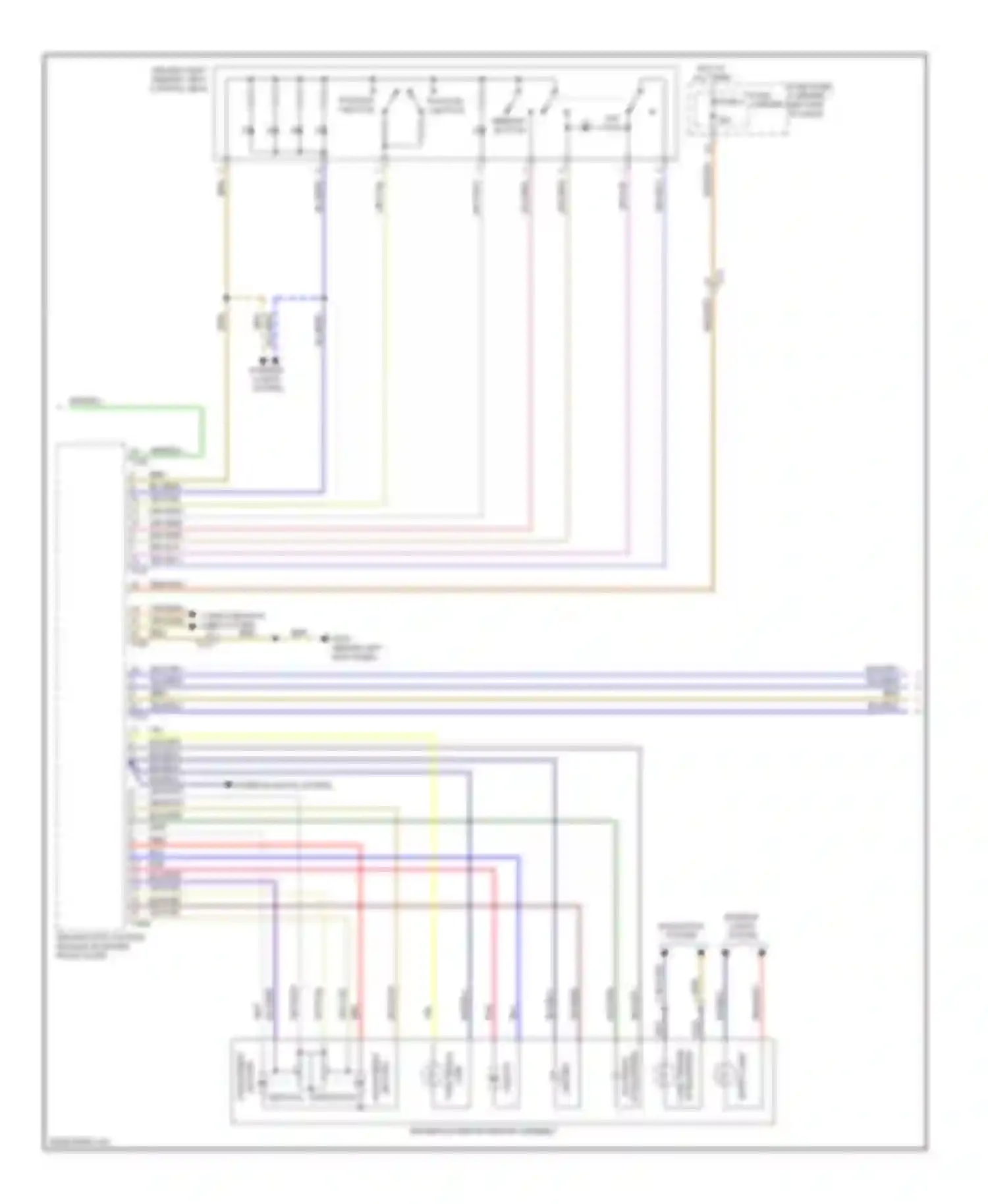 A4 Audi B8 facelift (2011-2015): Memory systems circuit (2 of 3)