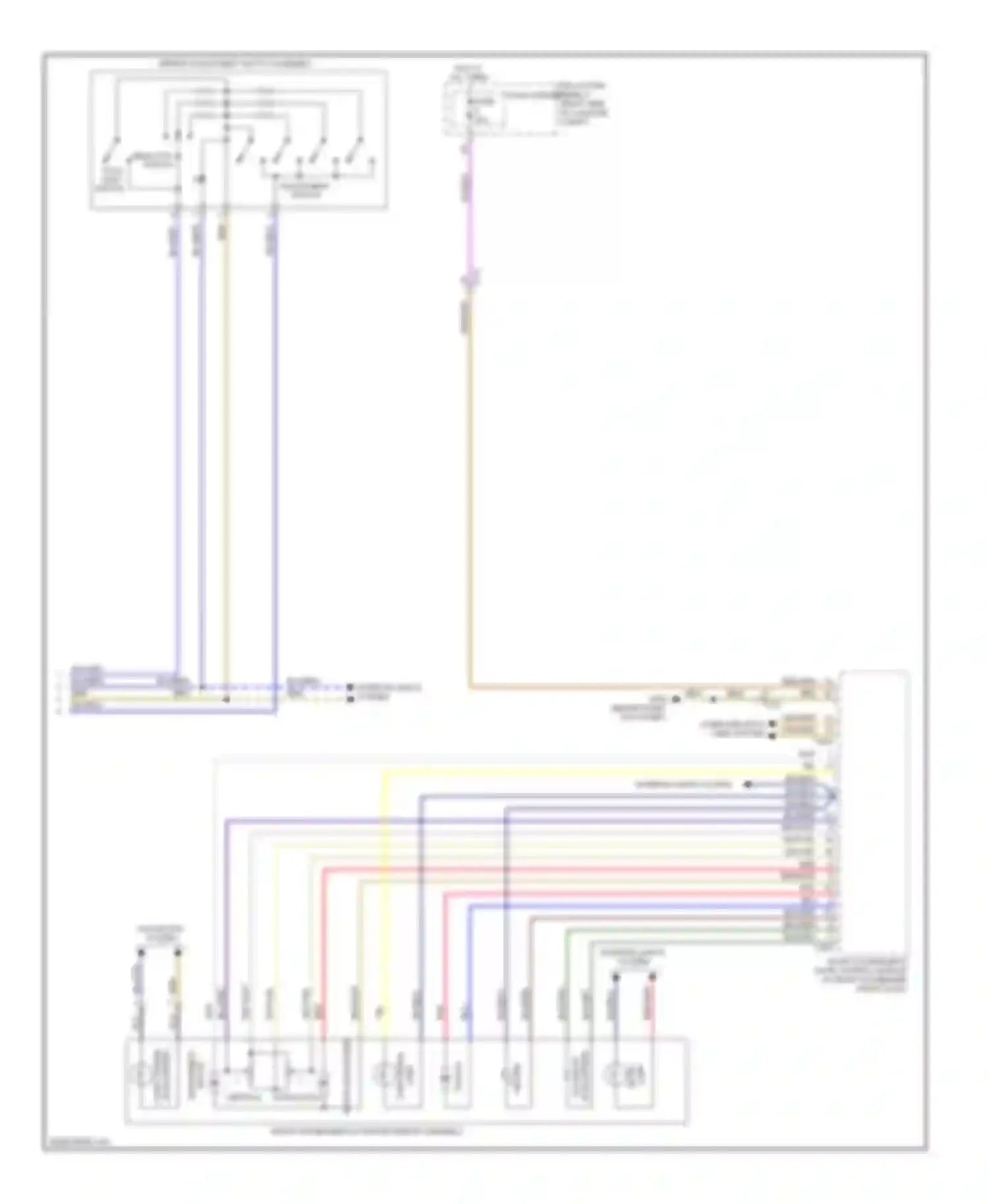 A4 Audi B8 facelift (2011-2015): Memory systems circuit (3 of 3)