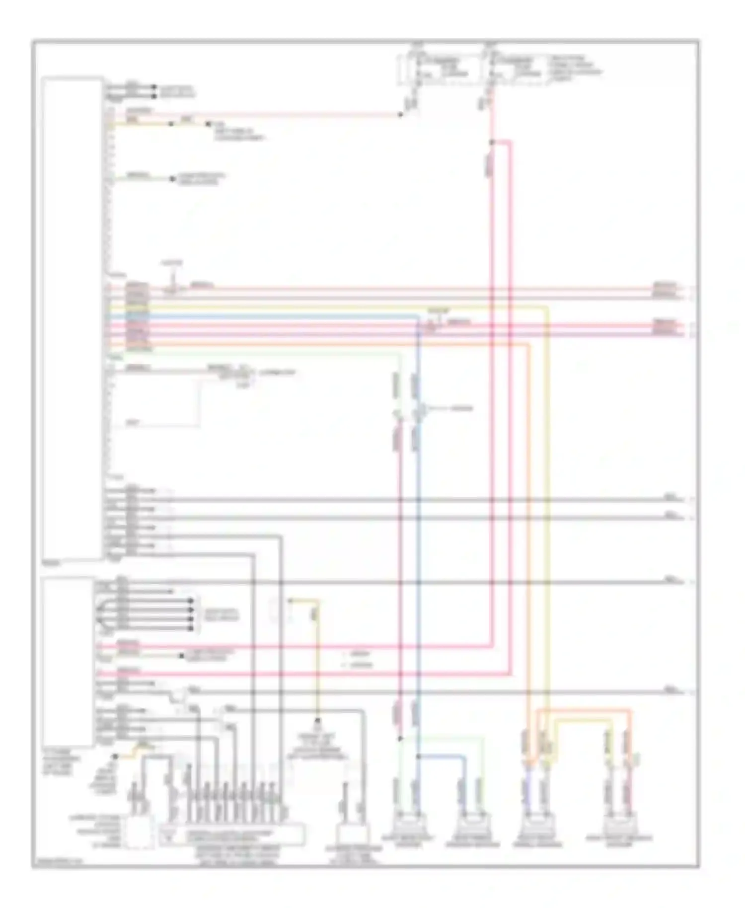 A4 Audi B8 facelift (2011-2015): Navigation circuit, basic mmi (1 of 2)