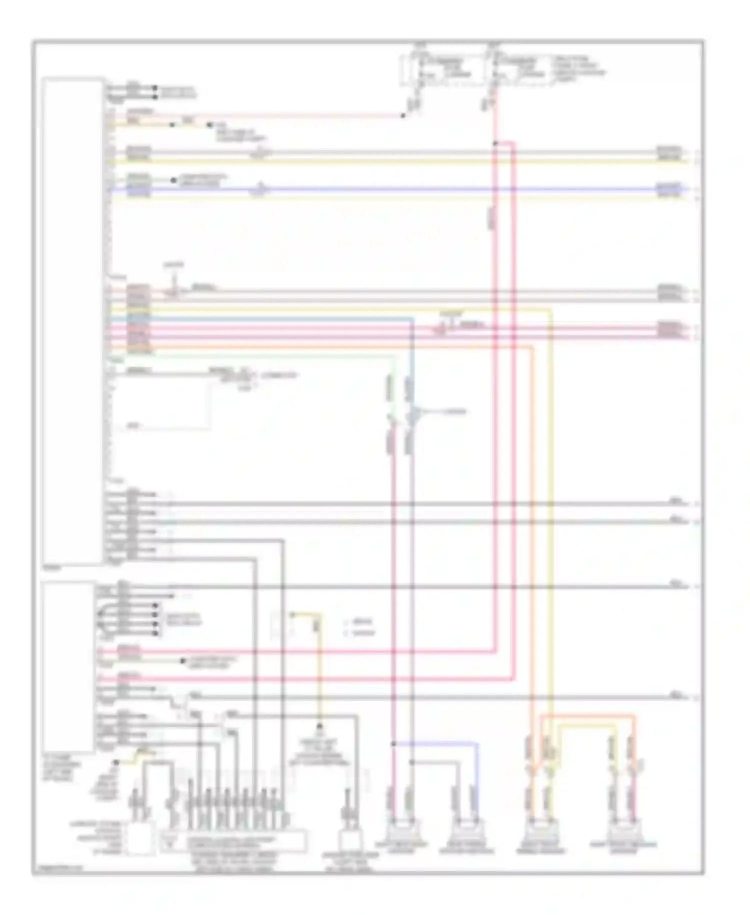 A4 Audi B8 facelift (2011-2015): Navigation circuit, standard mmi (1 of 2)