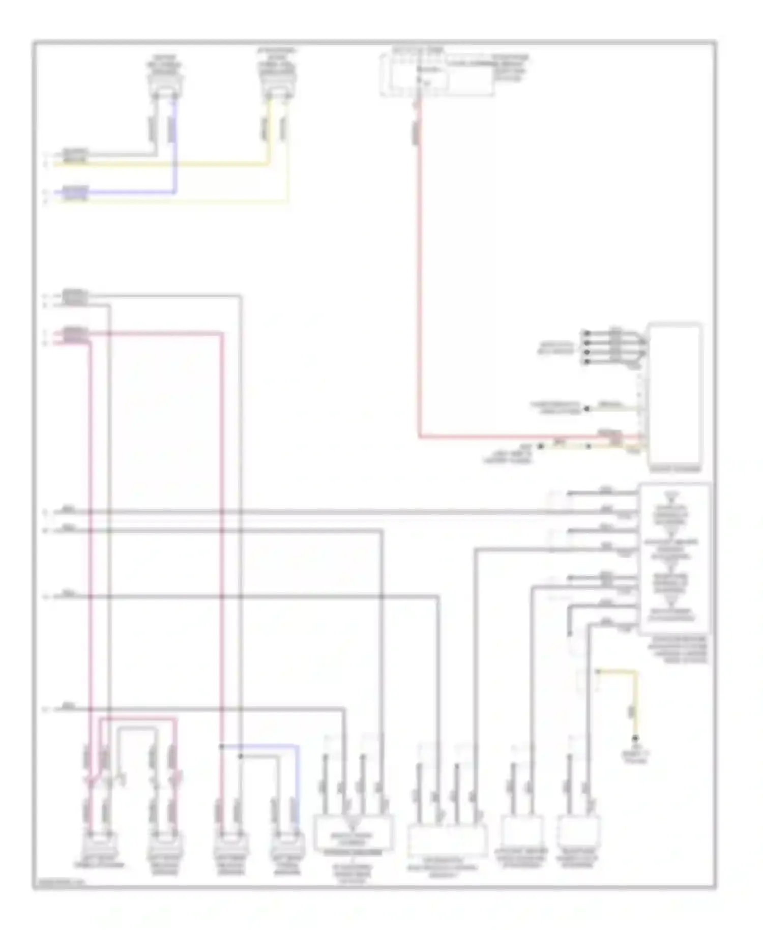 A4 Audi B8 facelift (2011-2015): Navigation circuit, standard mmi (2 of 2)