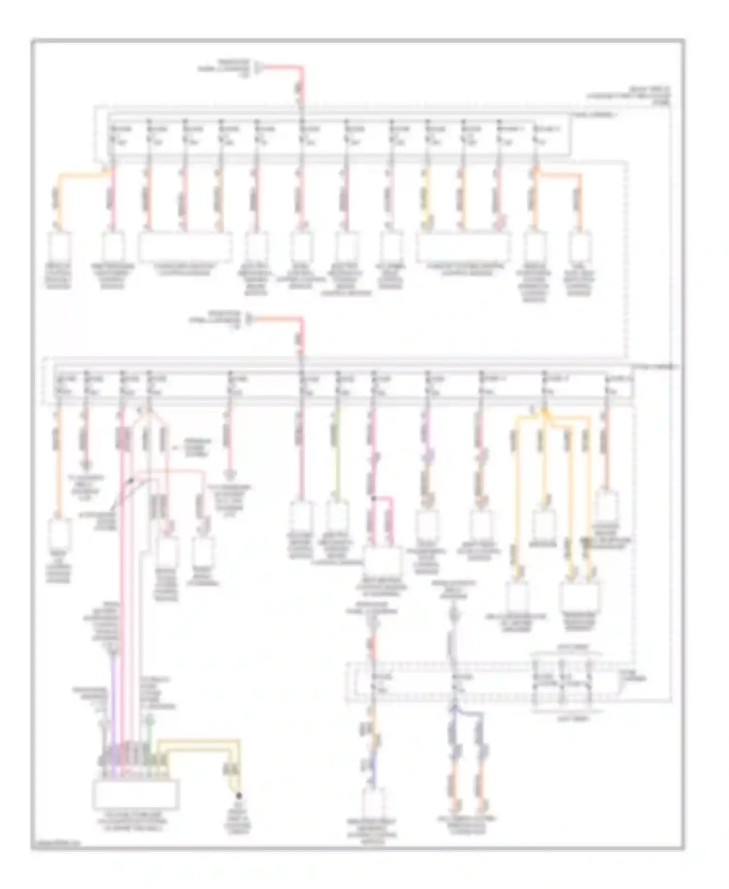 A4 Audi B8 facelift (2011-2015): Power distribution circuit (3 of 7)