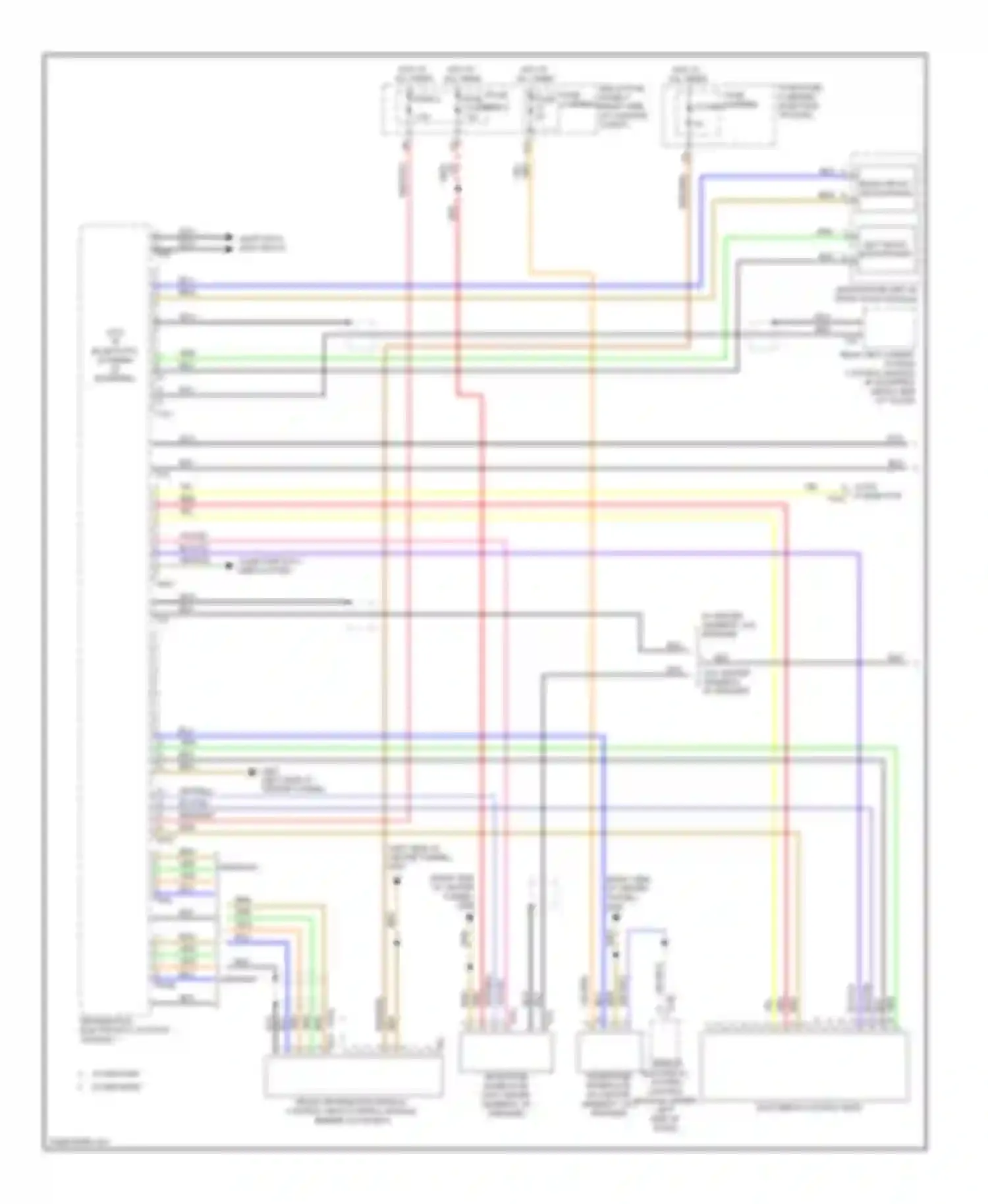 A4 Audi B8 facelift (2011-2015): Multimedia interface circuit (1 of 2)