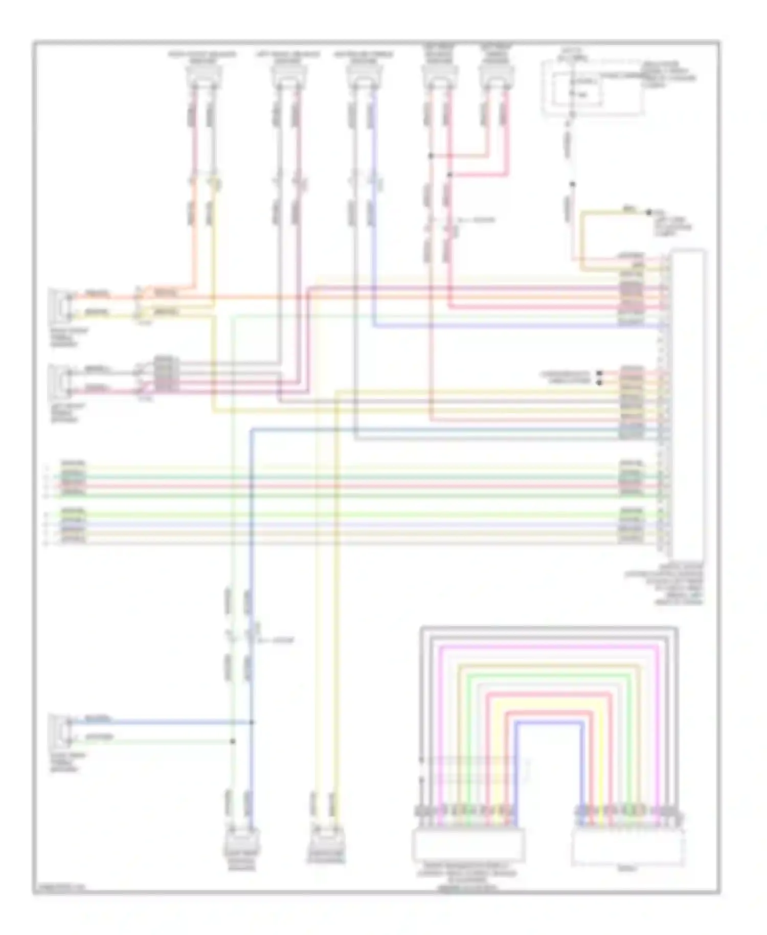 A4 Audi B8 facelift (2011-2015): Radio circuit, standard infotainment (2 of 2)