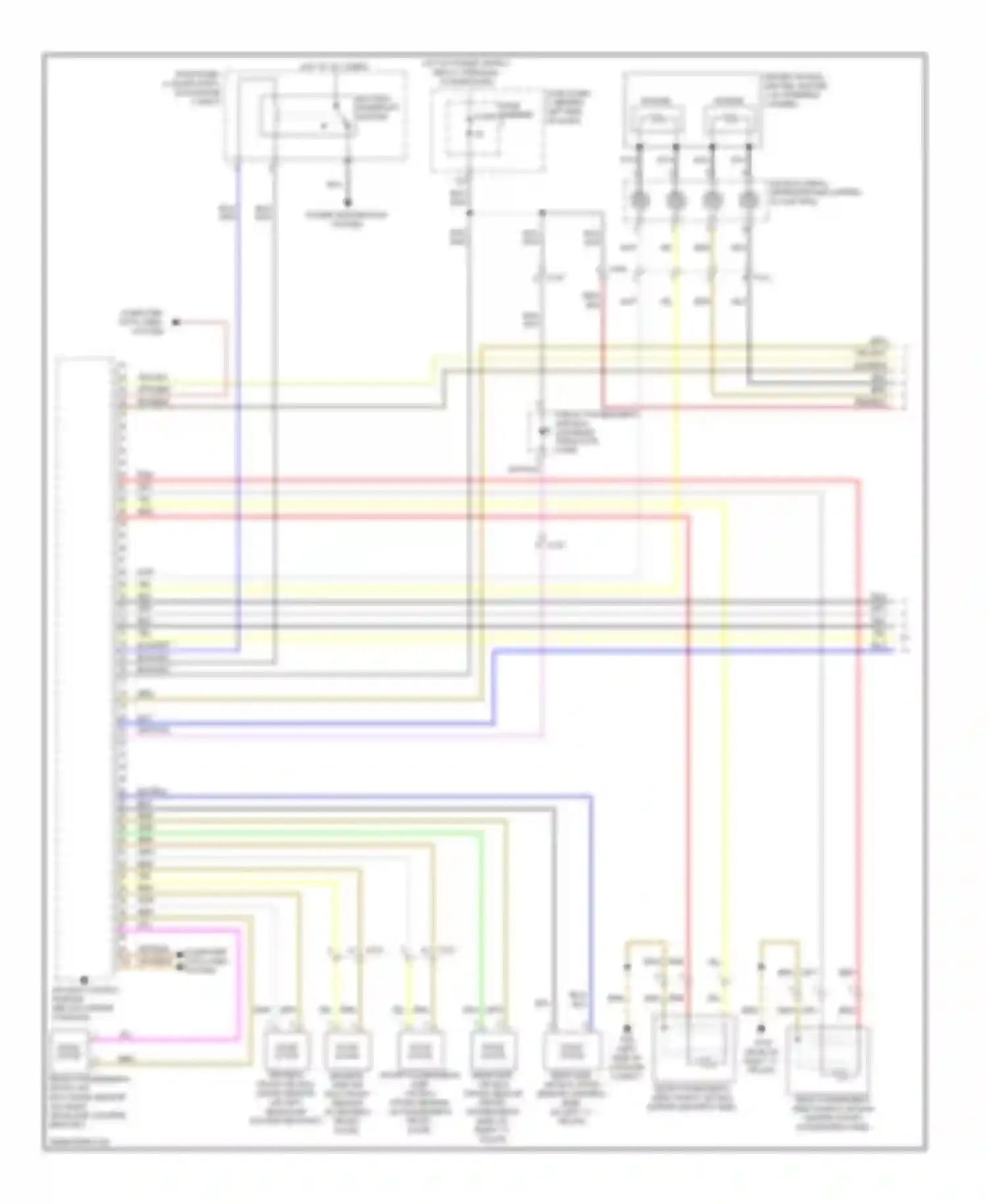 A4 Audi B8 facelift (2011-2015): Supplemental restraints circuit (1 of 3)