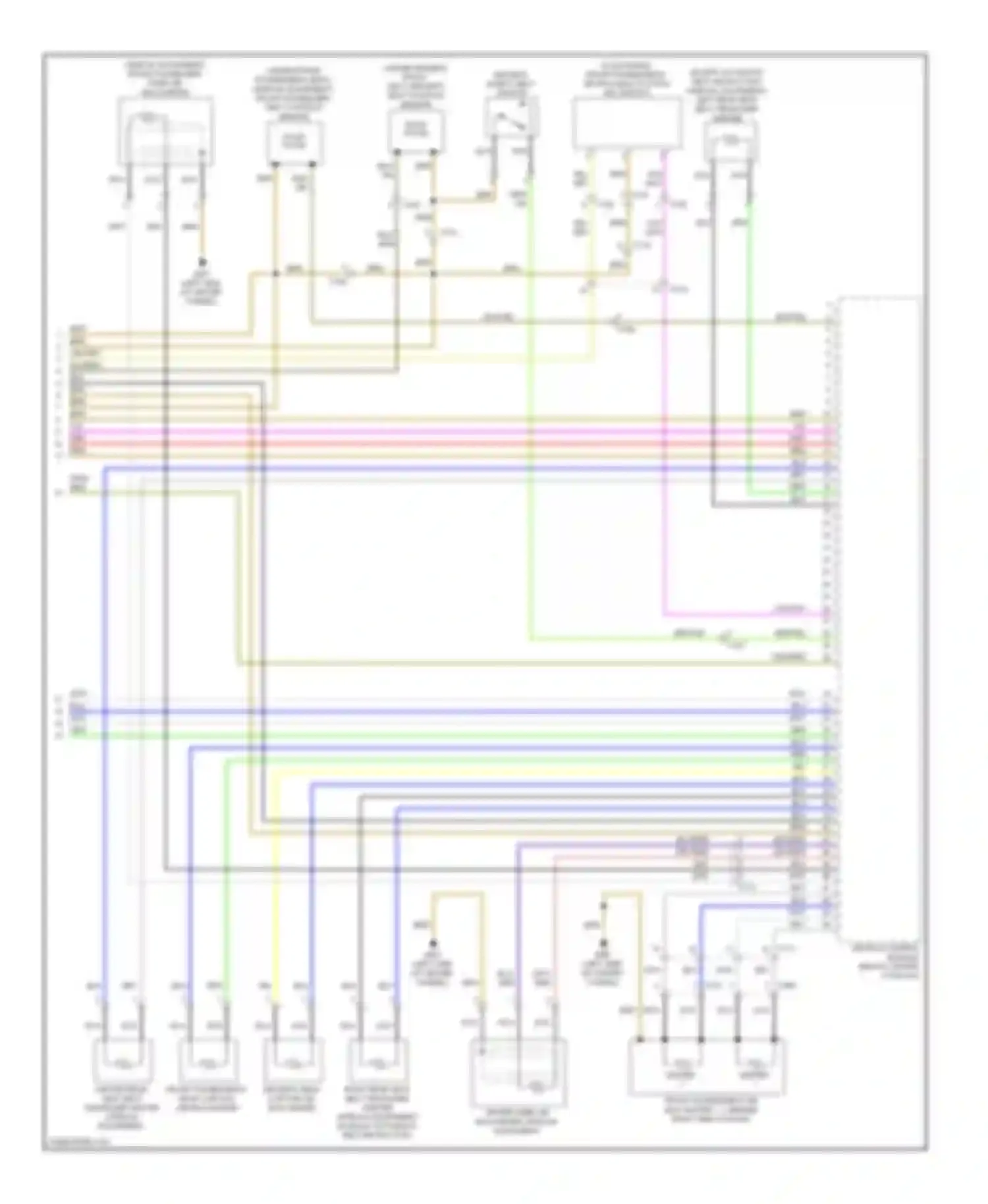 A4 Audi B8 facelift (2011-2015): Supplemental restraints circuit (3 of 3)