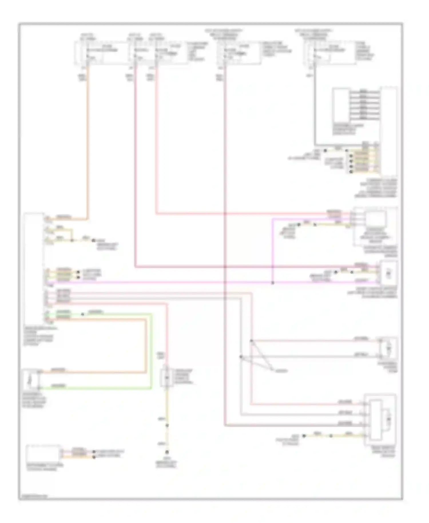 A4 Audi B8 facelift (2011-2015): Wiper/washer circuit