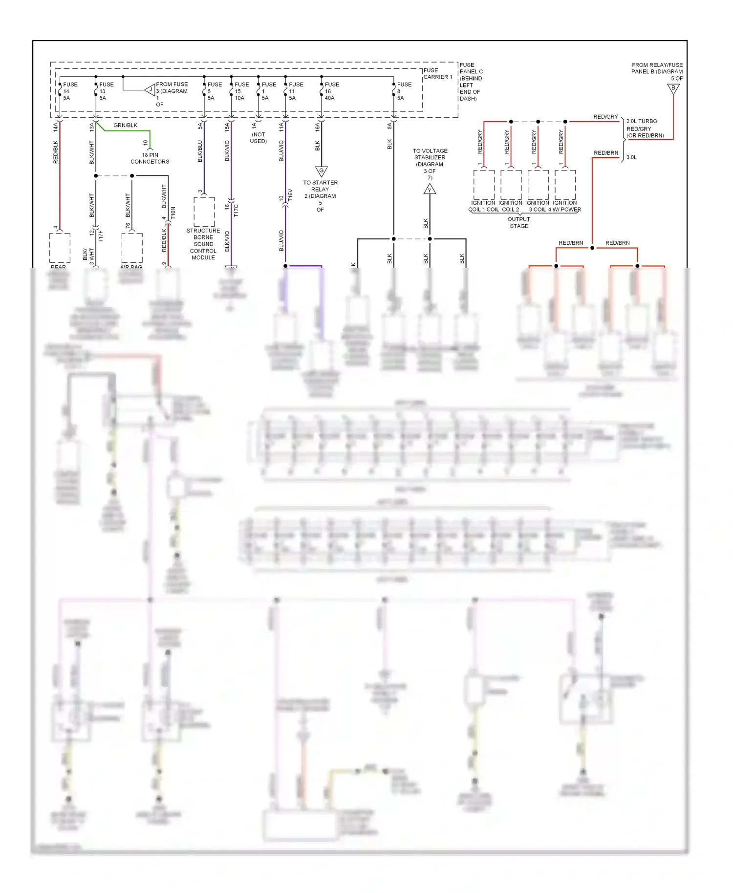 Wiring diagram 3.0l for Audi A4 B8 facelift (2011-2015) (8 of 12)