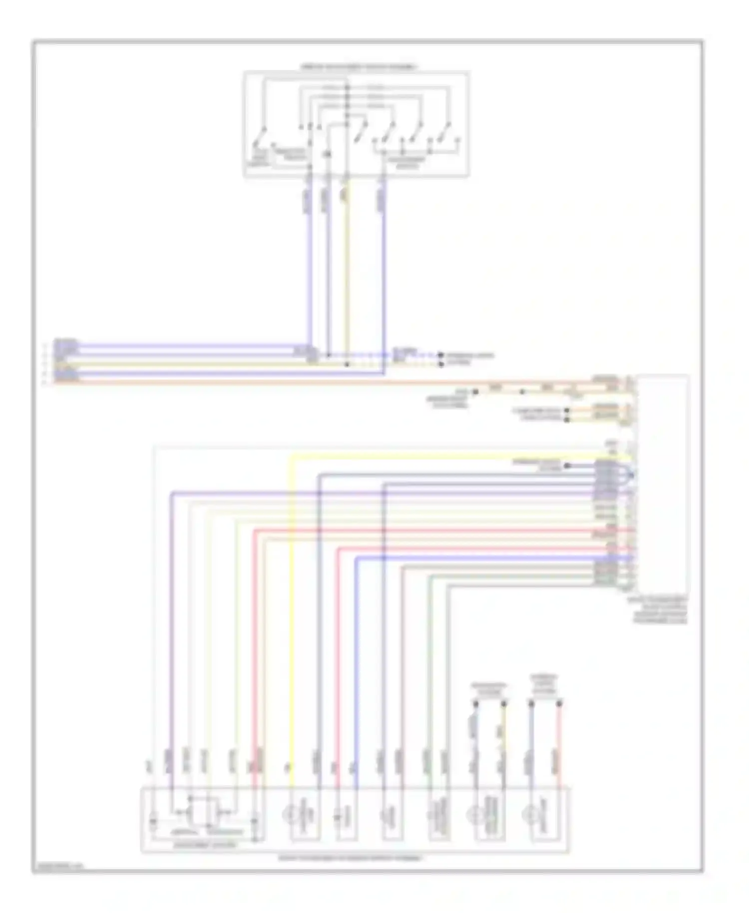 Wiring diagram adjustment switch for Audi A4 B8 facelift (2011-2015) (2 of 2)