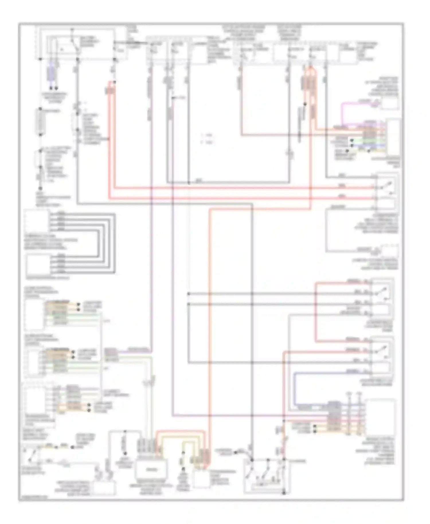 Wiring diagram shift interlock system for Audi A4 B8 facelift (2011-2015)