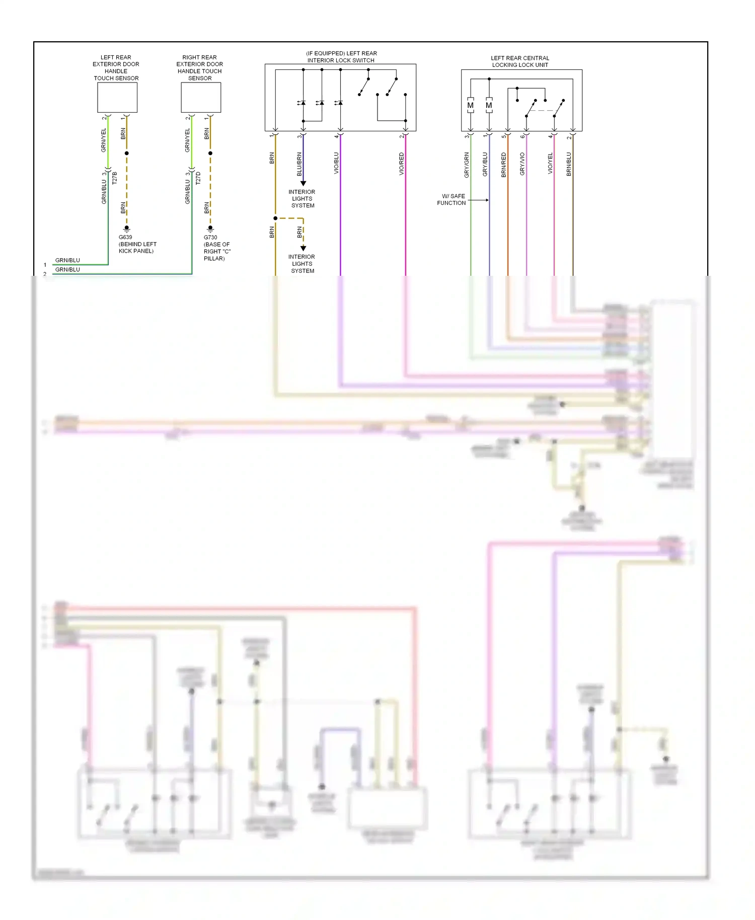 Audi A4 B8 facelift (2011-2015) (behind left kick panel) wiring diagram  (29 of 46)