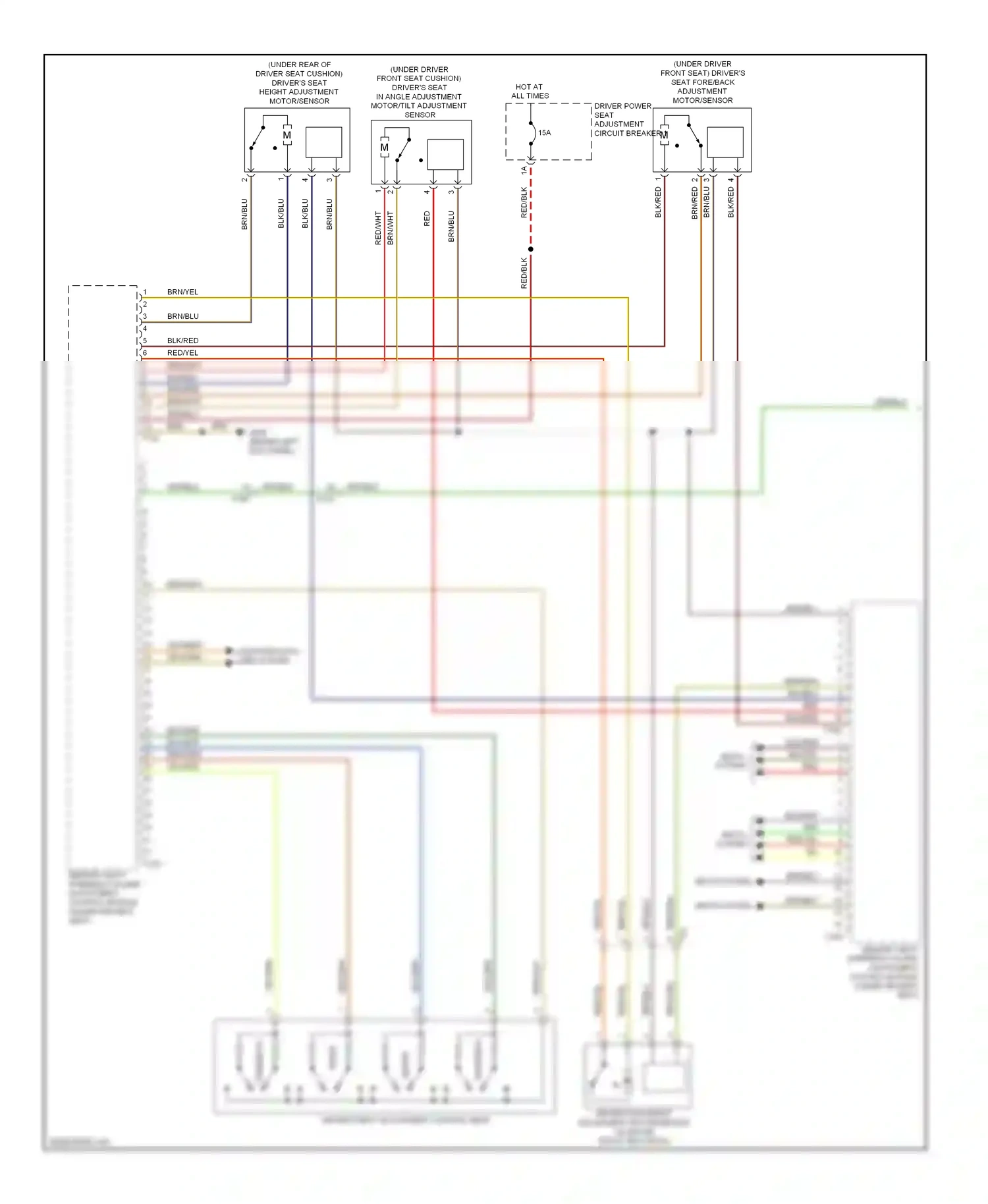 Audi A4 B8 facelift (2011-2015) (behind left kick panel) wiring diagram  (25 of 46)