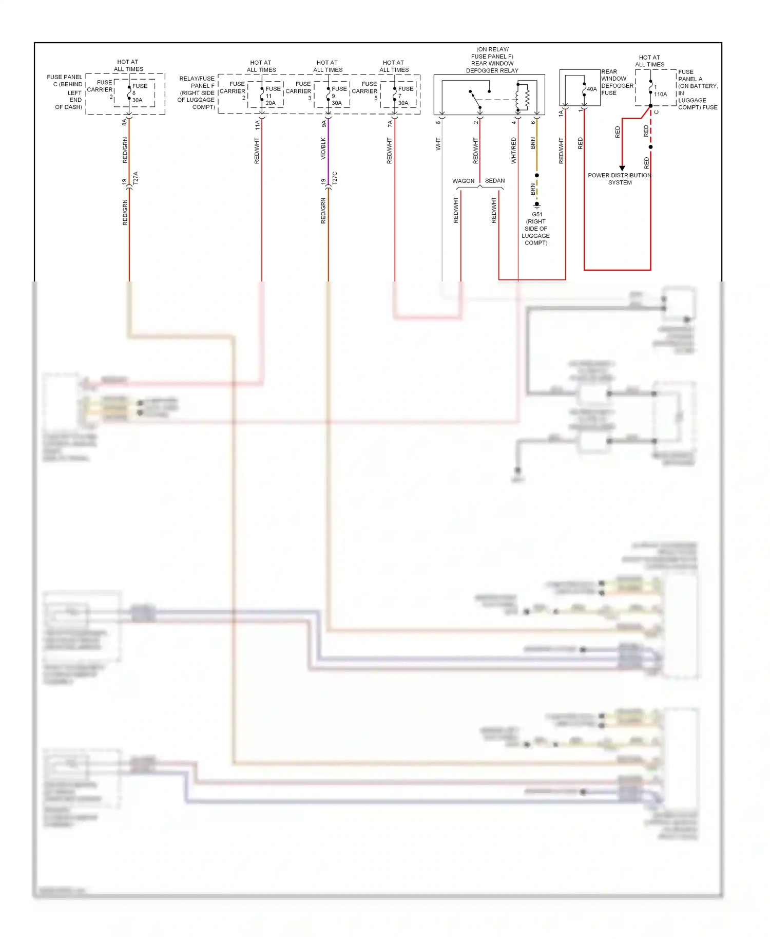 Audi A4 B8 facelift (2011-2015) (behind left kick panel) wiring diagram  (6 of 46)