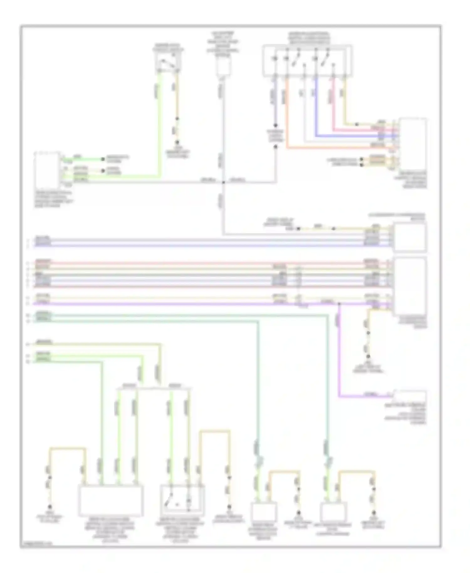 Wiring diagram computer data lines system for Audi A4 B8 facelift (2011-2015)