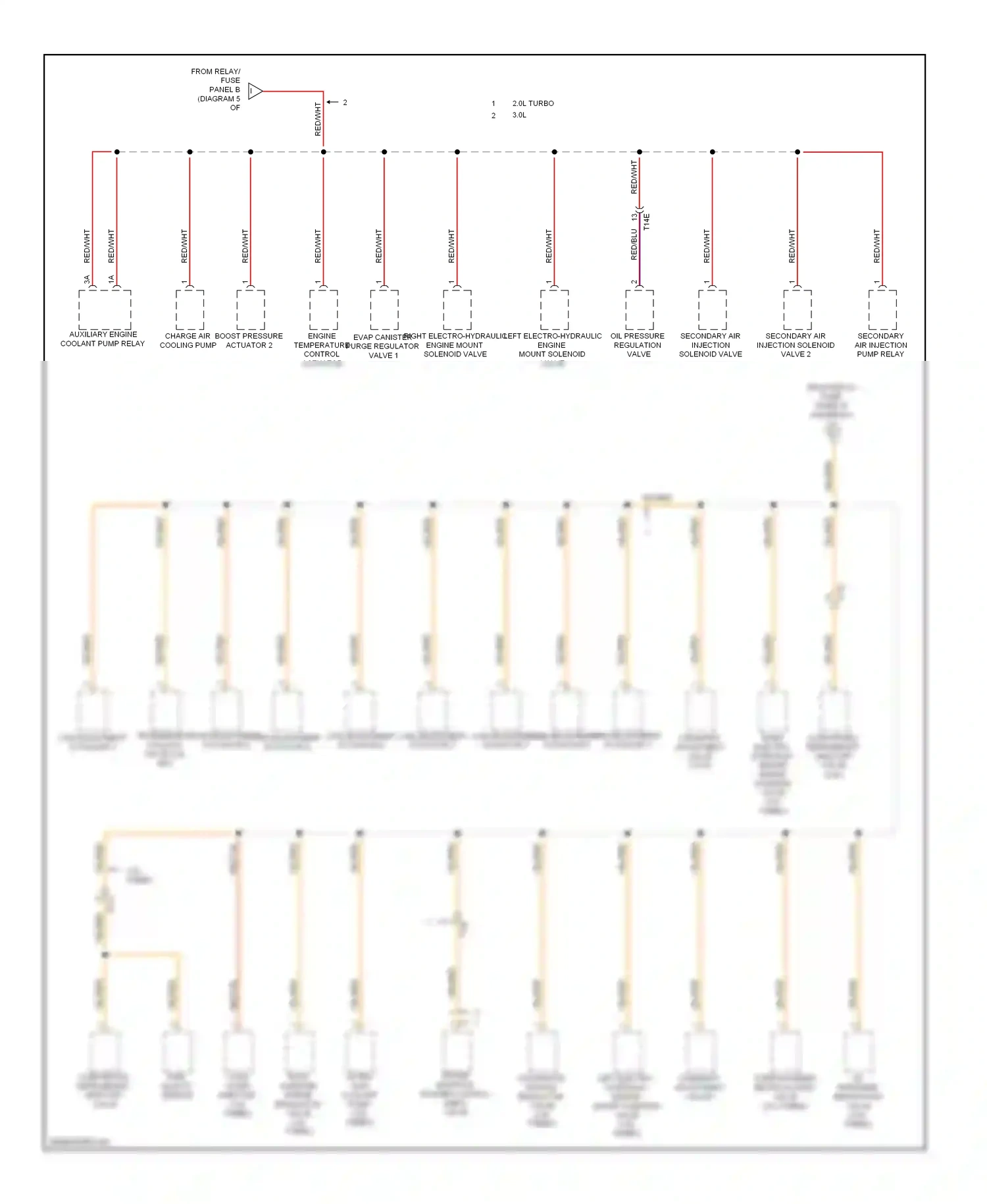 Wiring diagram cam adjustment actuator 7 for Audi A4 B8 facelift (2011-2015) (1 of 2)