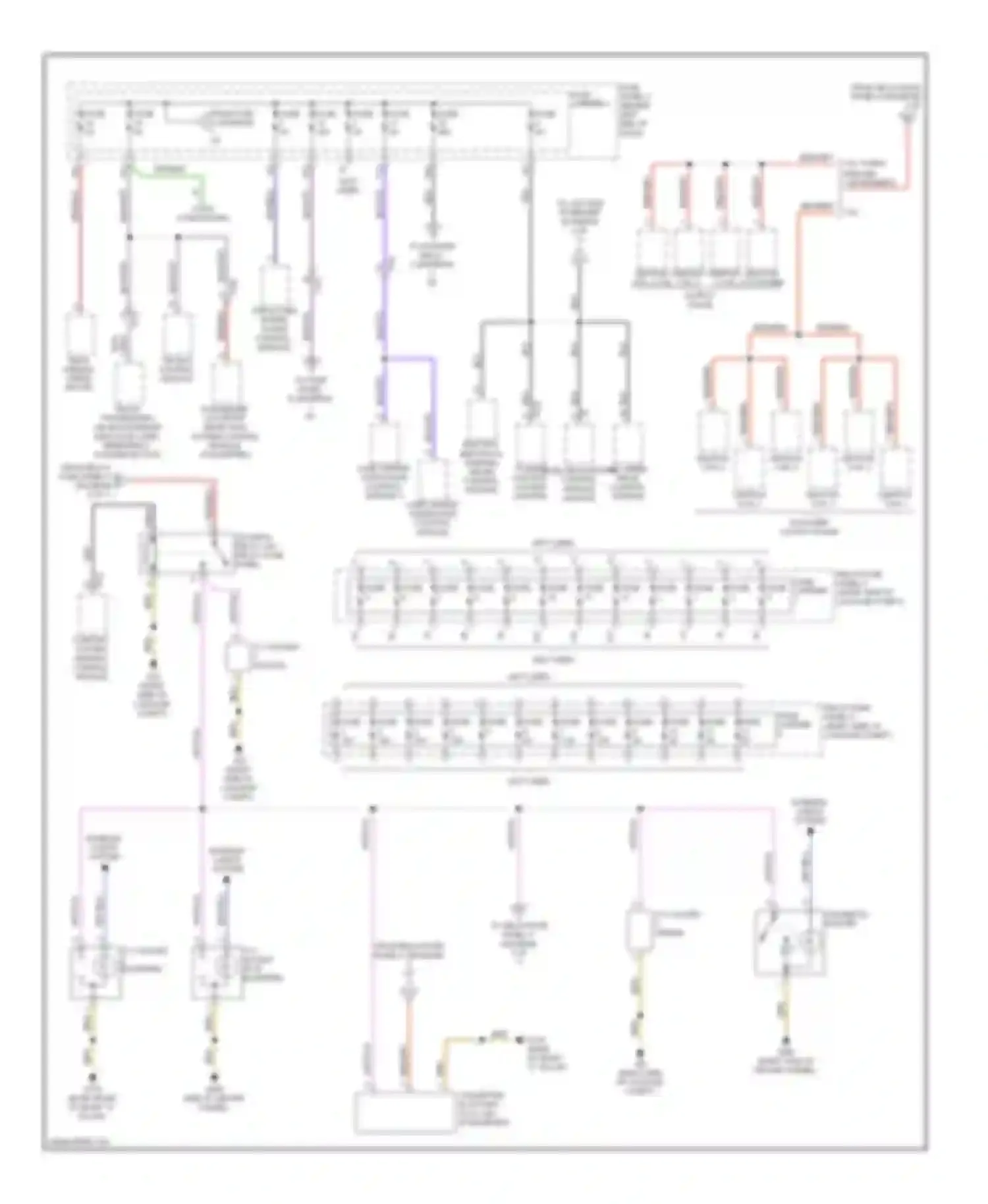 Wiring diagram structure borne sound control module for Audi A4 B8 facelift (2011-2015)