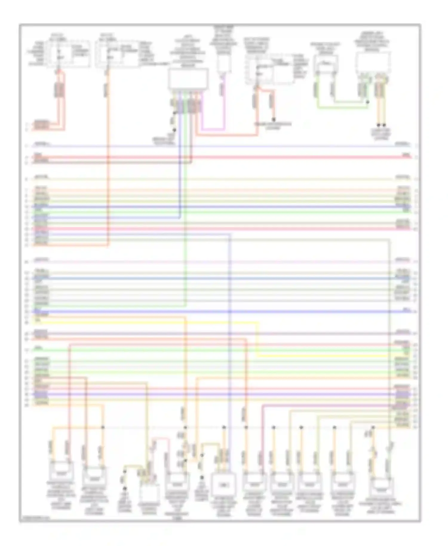 Wiring diagram fuse carrier 1 for Audi A4 B8 facelift (2011-2015) (10 of 23)