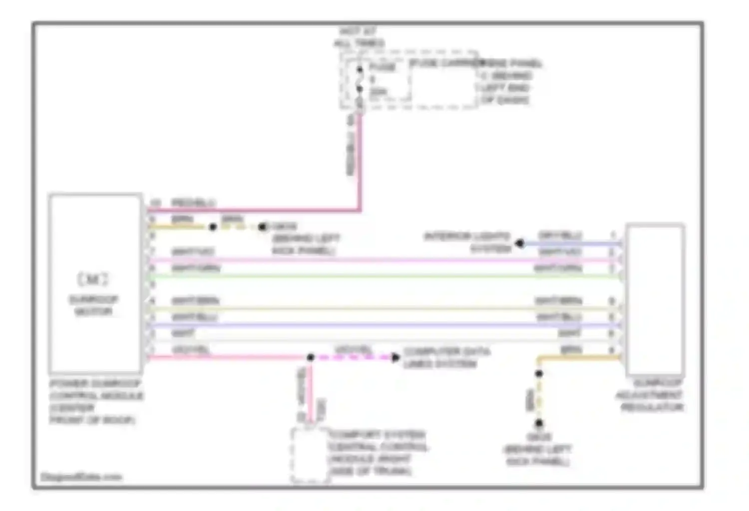 Wiring diagram fuse carrier 3 for Audi A4 B8 facelift (2011-2015) (6 of 11)